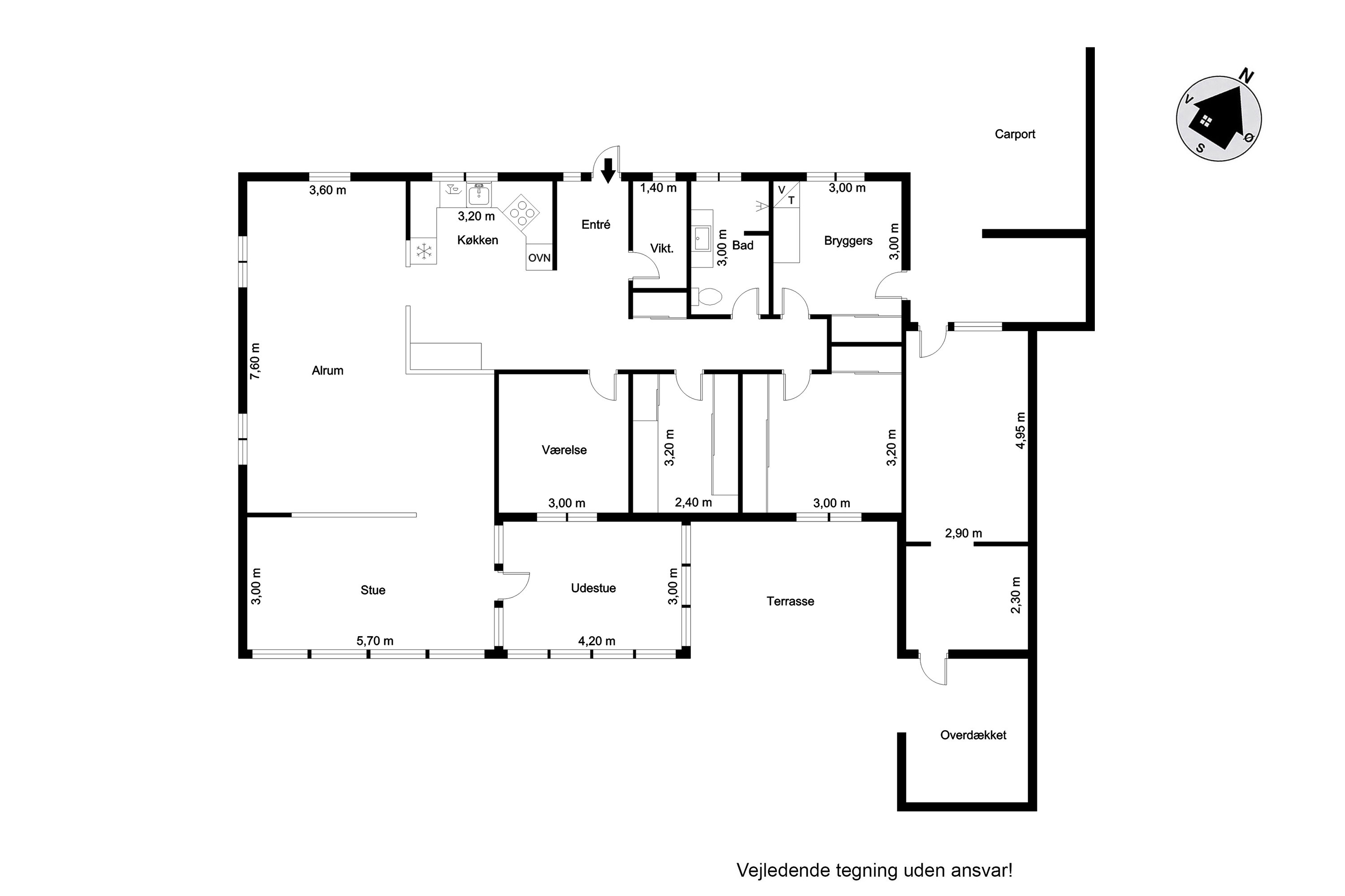 Plantegninger billede af Violvej 8, 6900 Skjern