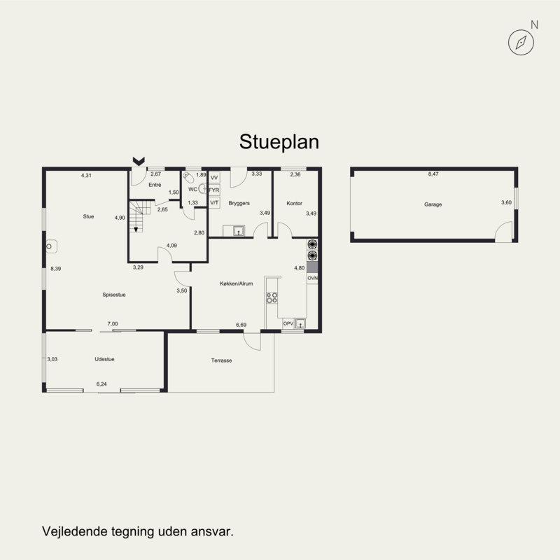 Plantegninger billede af Rosenvej 2, 4241 Vemmelev