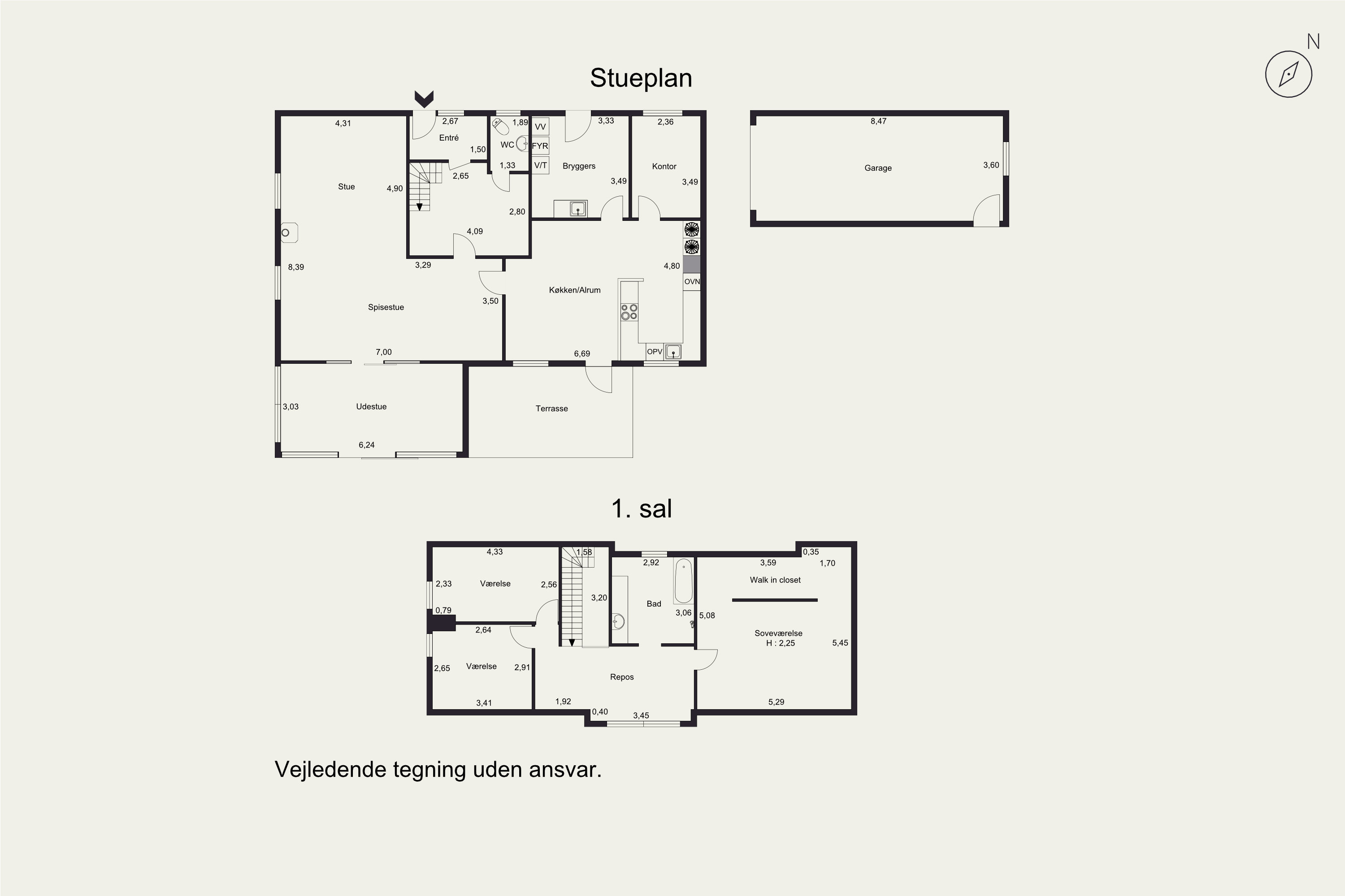 Plantegninger billede af Rosenvej 2, 4241 Vemmelev