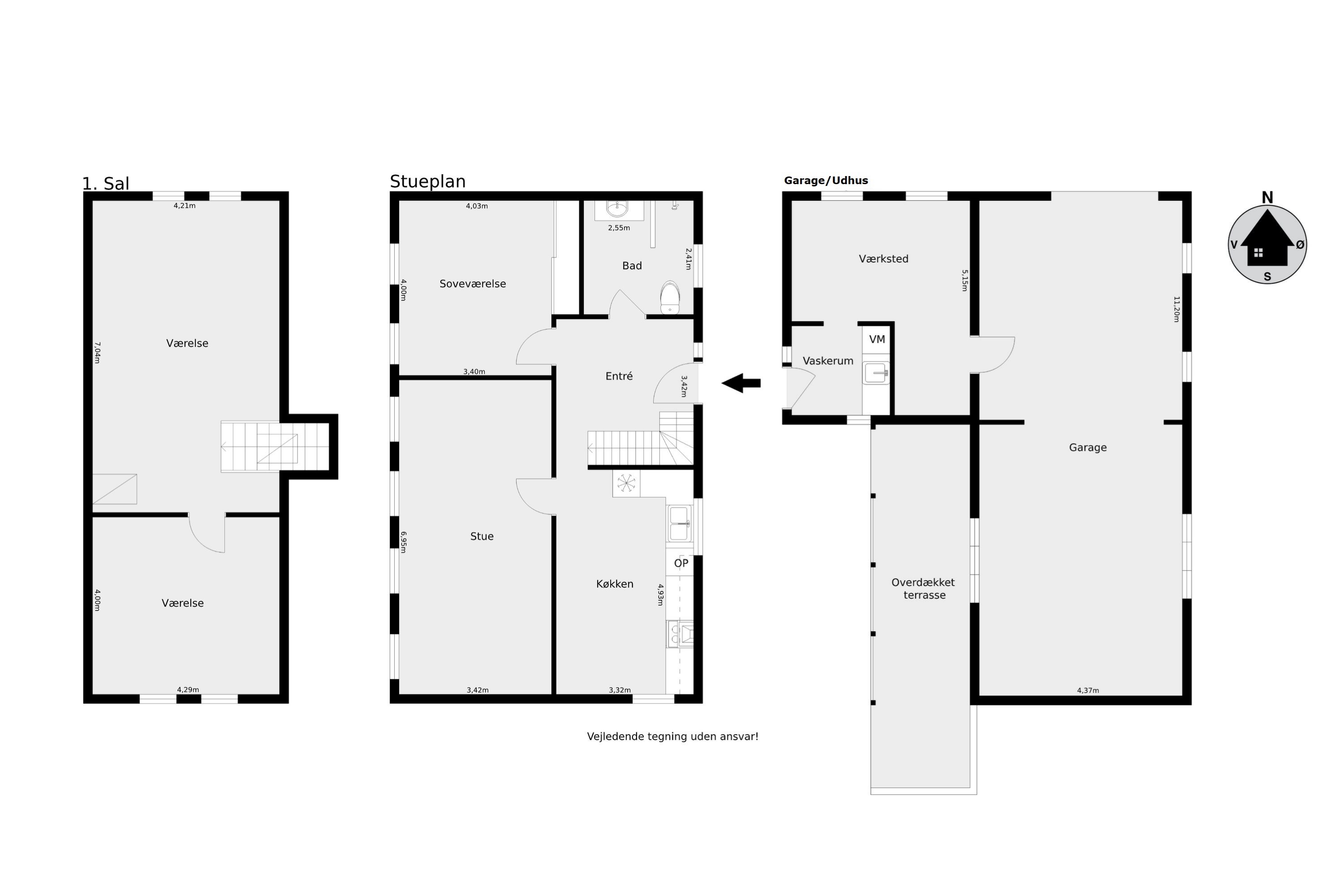 Plantegninger billede af Vejstruprød Landevej 20, 6093 Sjølund