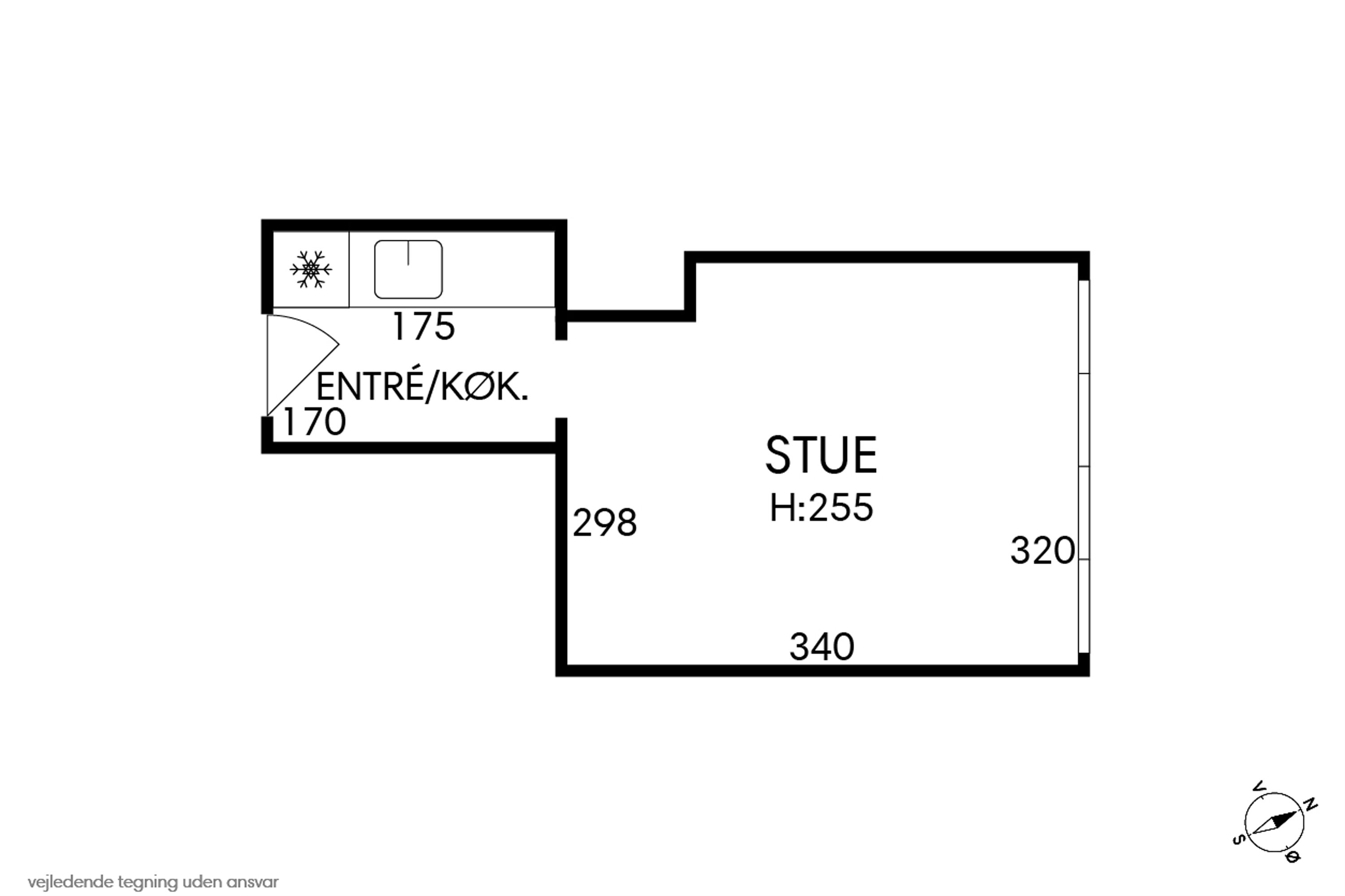 Plantegninger billede af Rantzausgade 11, 2. 1., 2200 København N