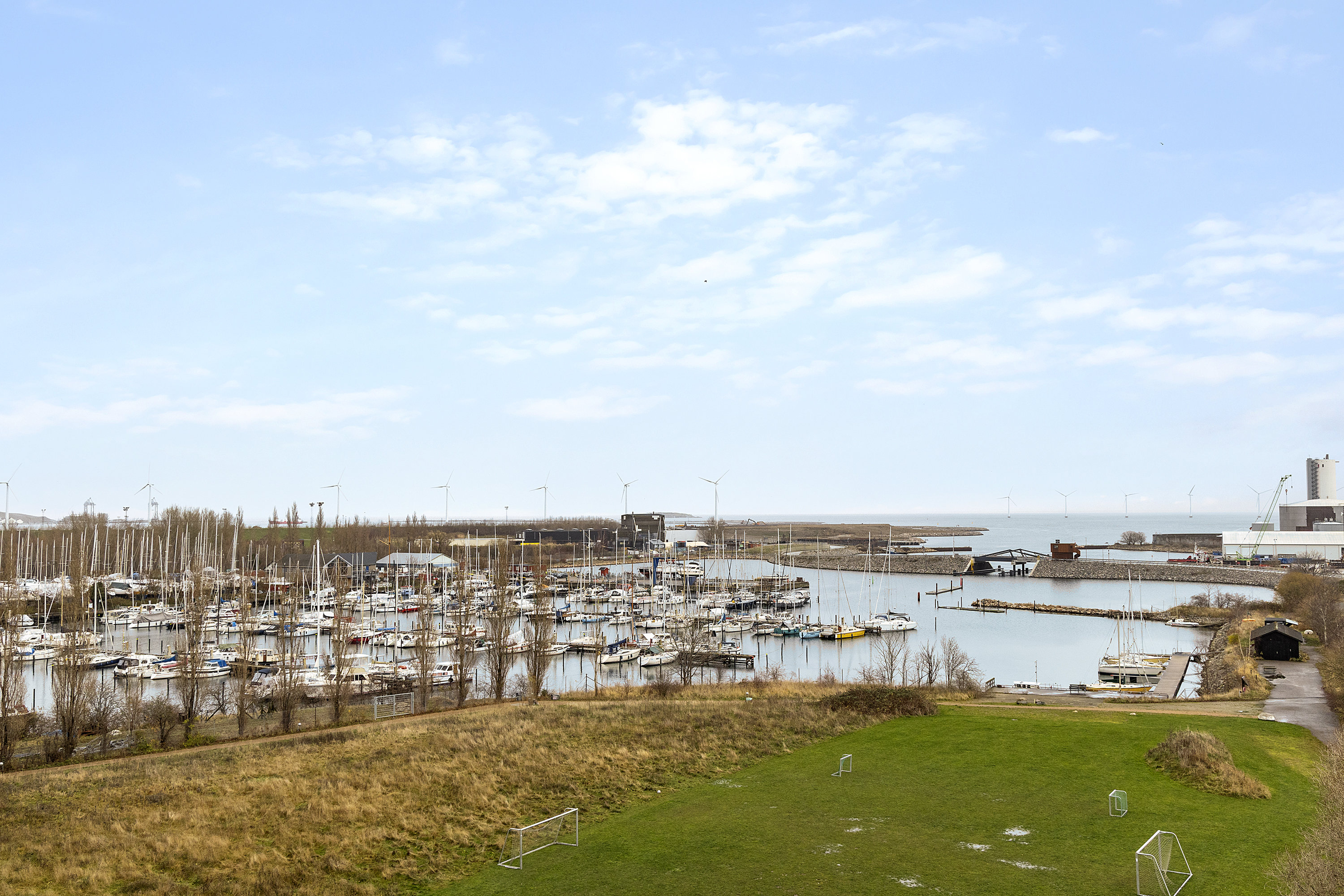 Fremhævet havudsigt billede i fuldskærmstilstand. Billede af Margretheholmsvej 64, 6. tv., 1432 København K