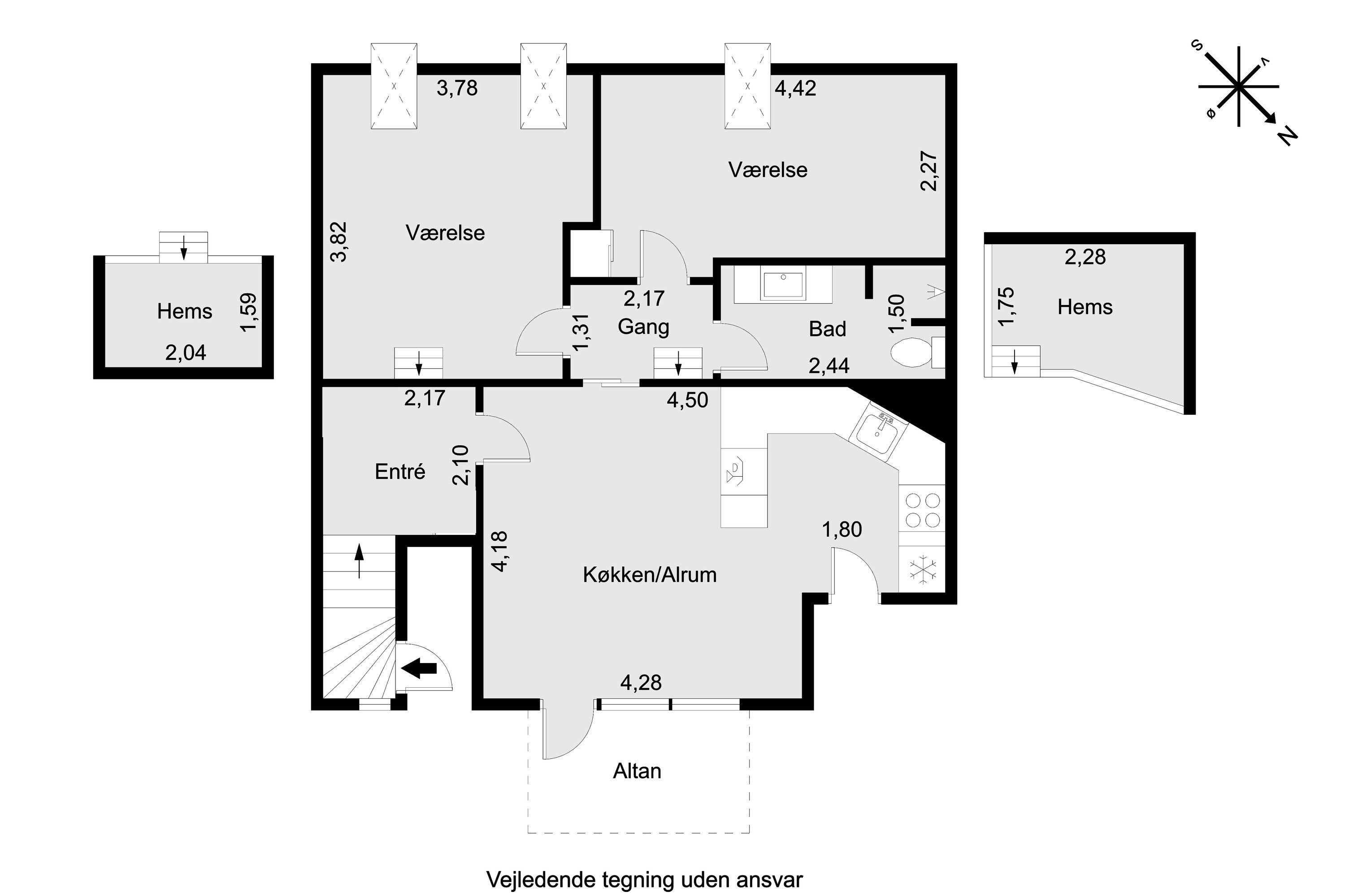 Plantegninger billede af Falstersgade 36, 4., 8000 Aarhus C