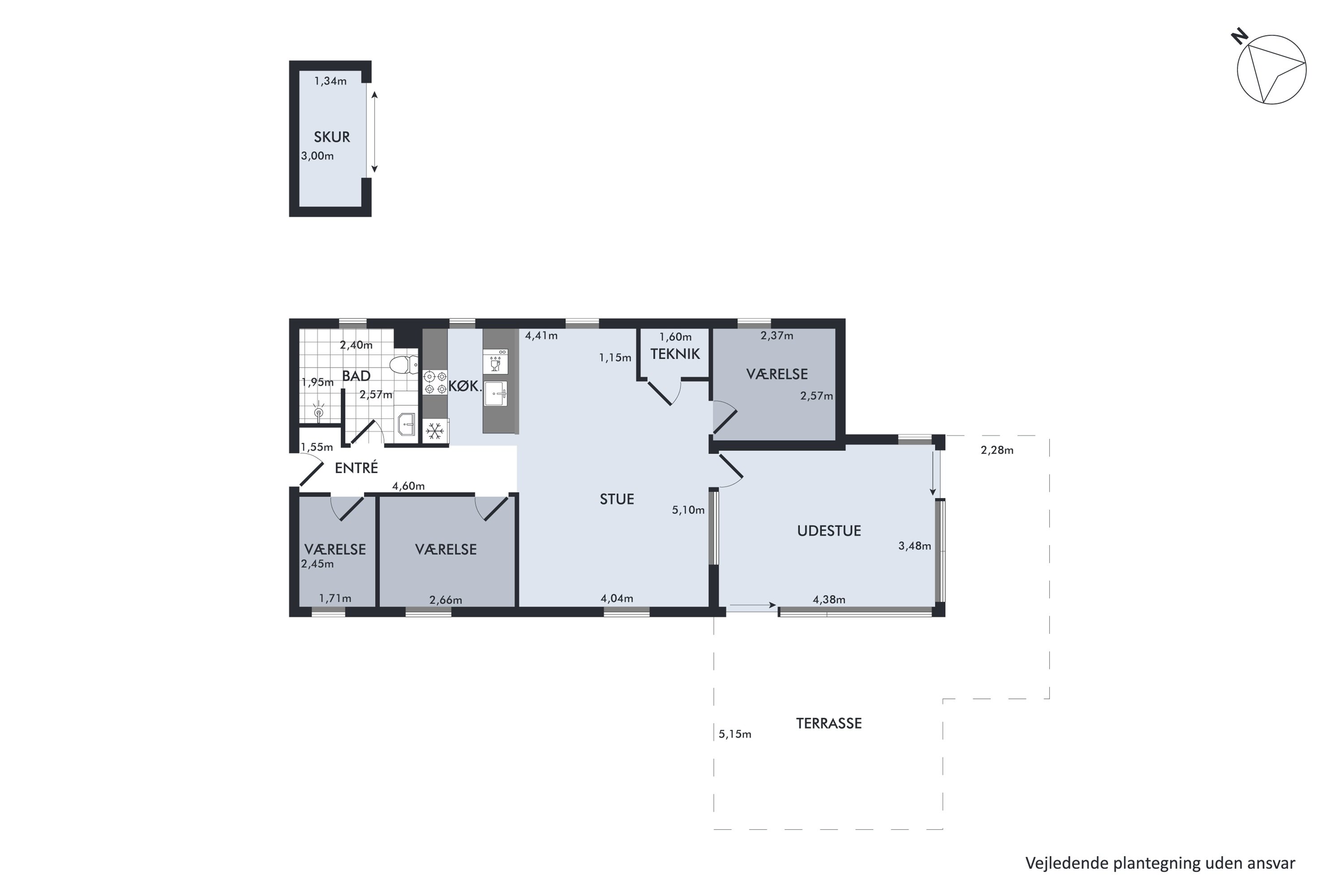 Plantegninger billede af Hybenvej 50, Egense, 9280 Storvorde
