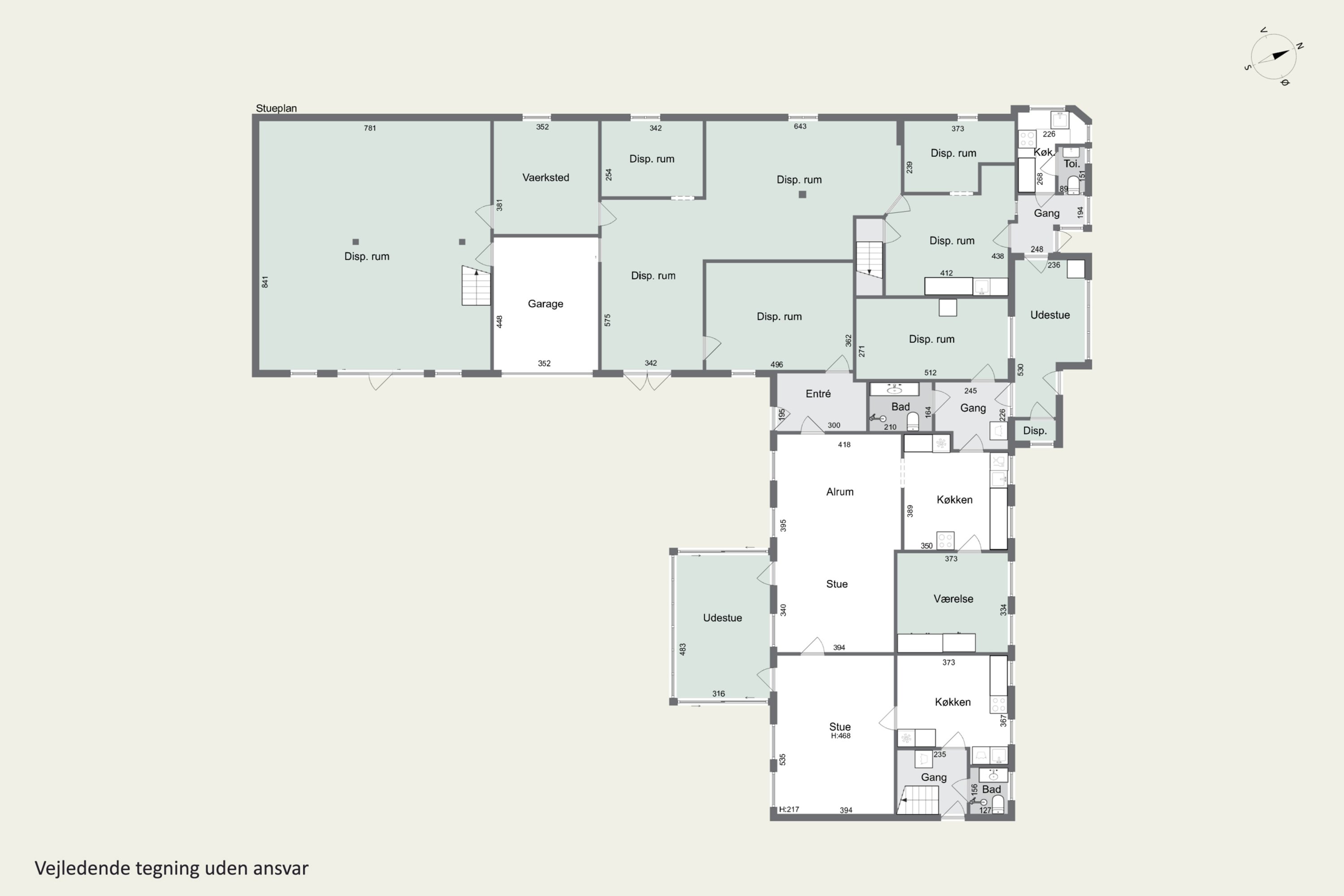 Plantegninger billede af Vestergade 16, Frøslev, 6330 Padborg