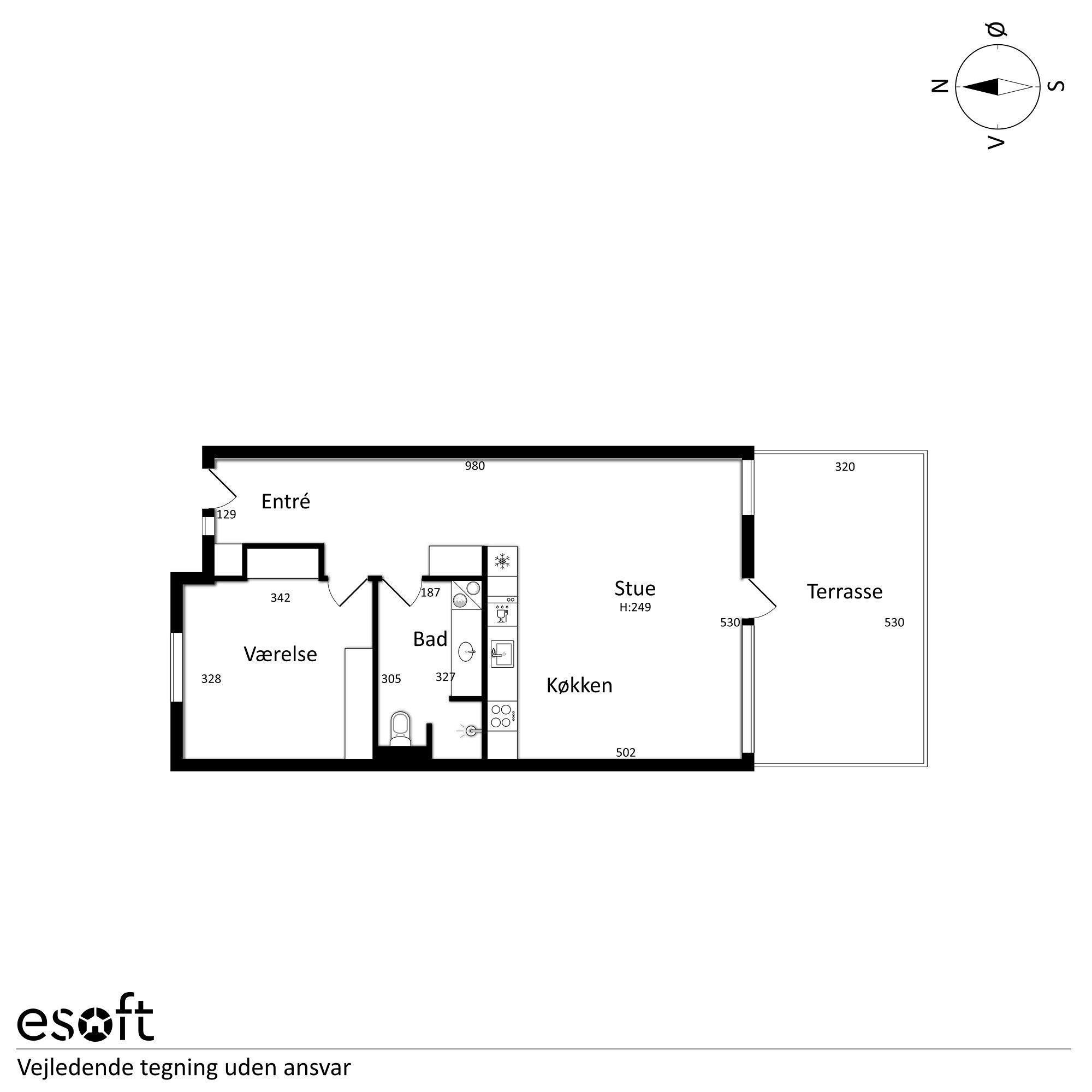 Plantegninger billede af Engtoftevej 31C, st.., 9000 Aalborg