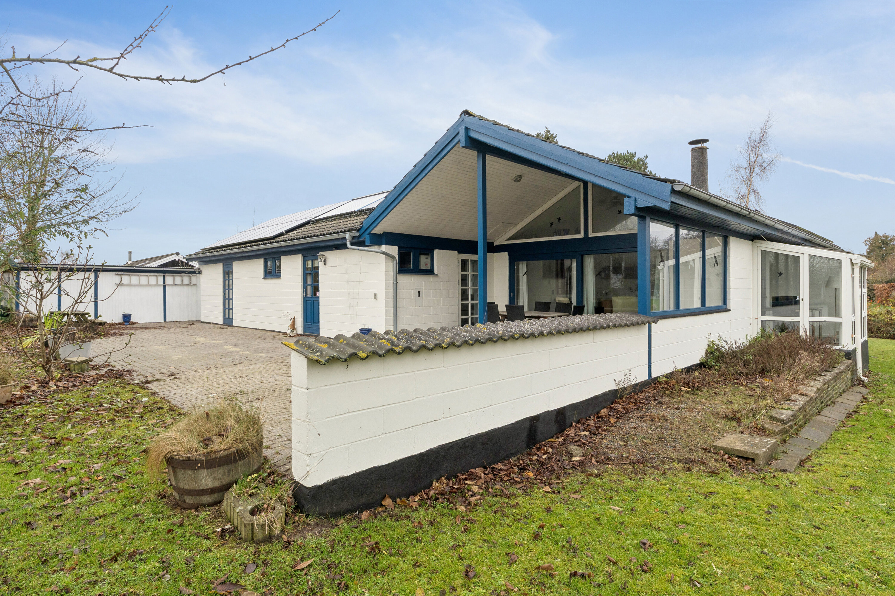 Fremhævet set fra haven billede i fuldskærmstilstand. Billede af Melonvej 3, 4760 Vordingborg