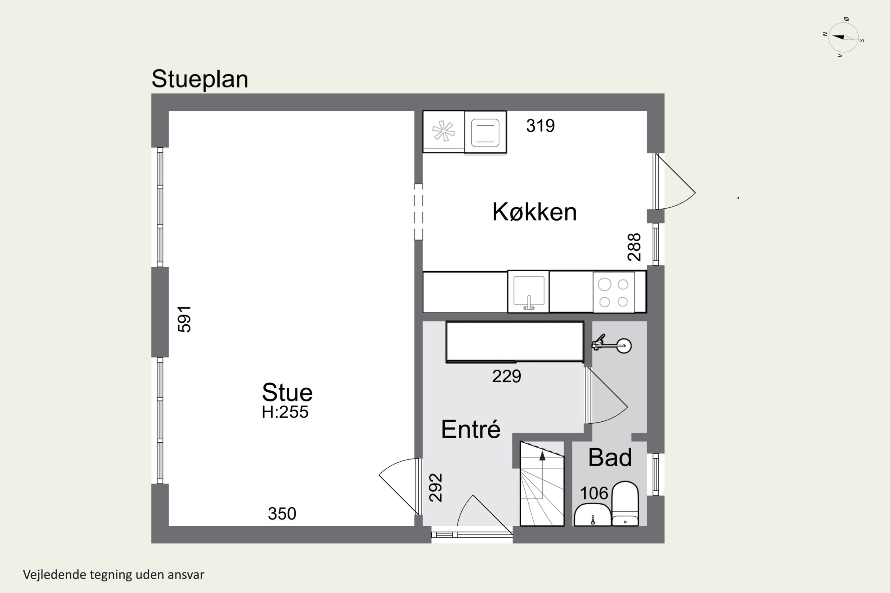 Plantegninger billede af Sigurdsgade 24, 3700 Rønne