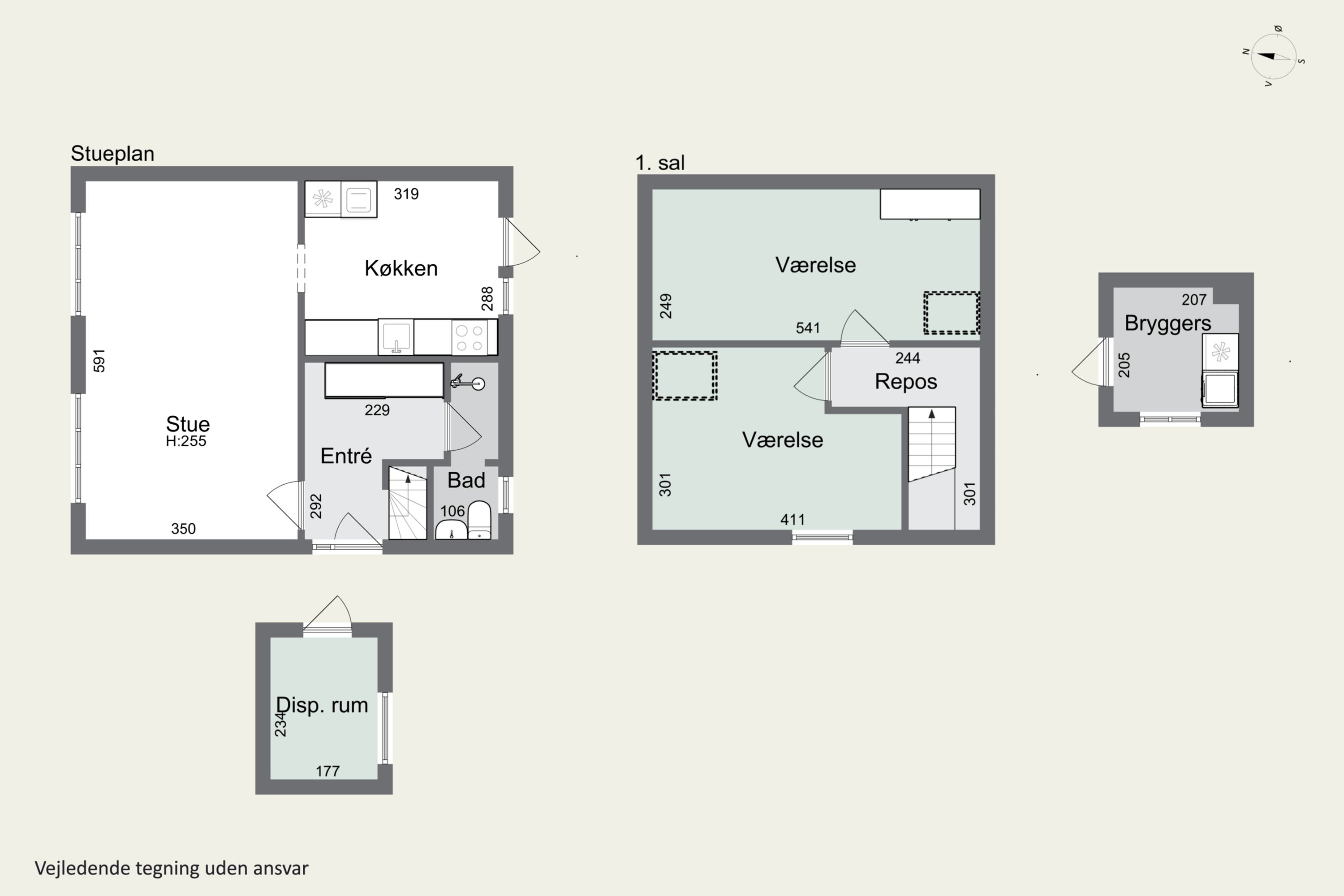 Plantegninger billede af Sigurdsgade 24, 3700 Rønne