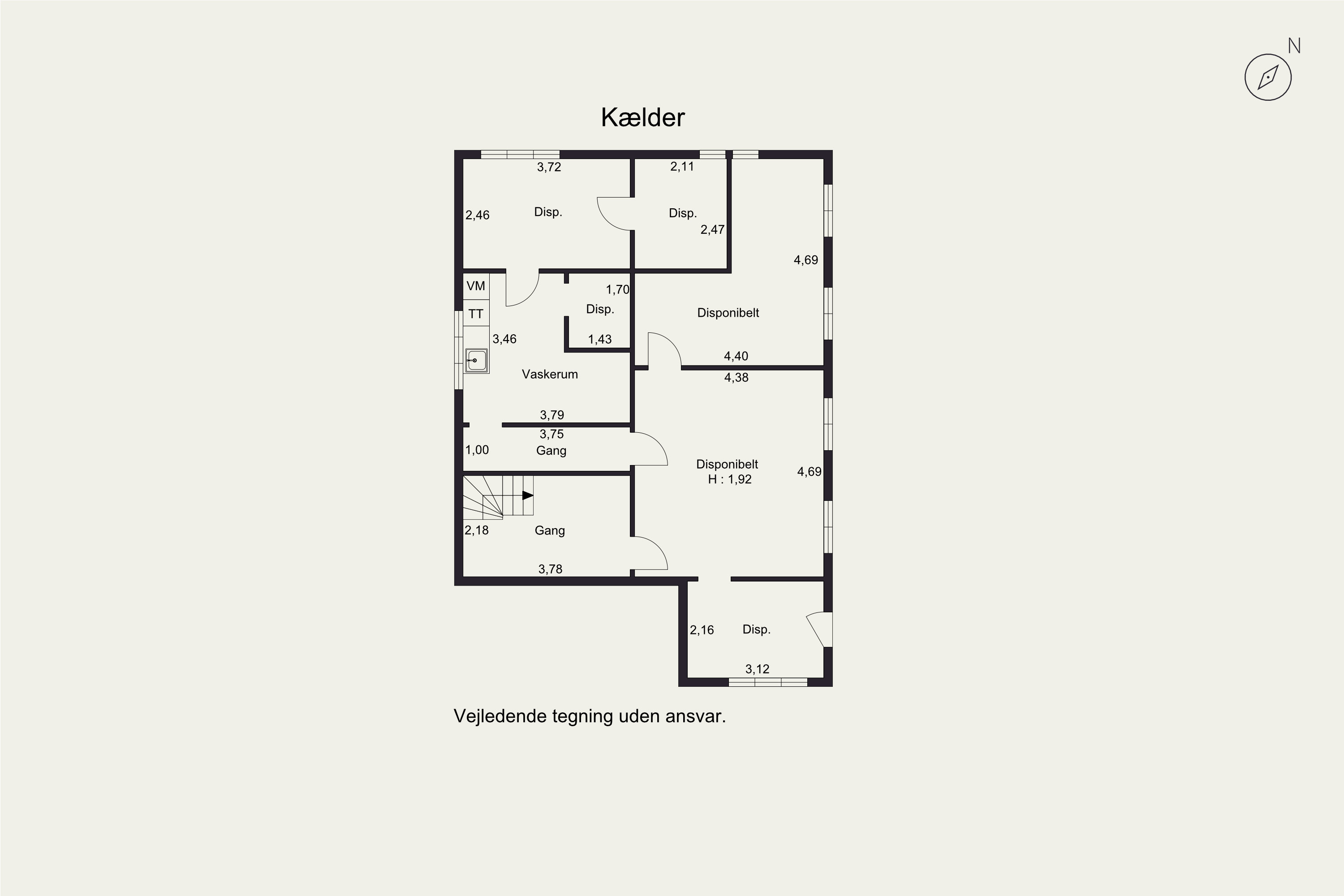Plantegninger billede af Birkerød Kongevej 89, 3460 Birkerød