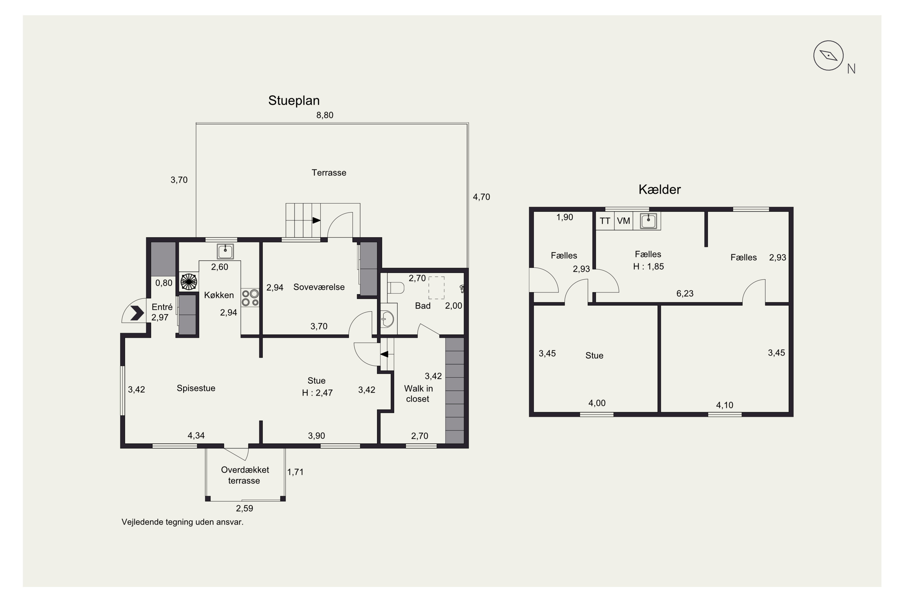Plantegninger billede af Marievej 16B, st.., 2950 Vedbæk