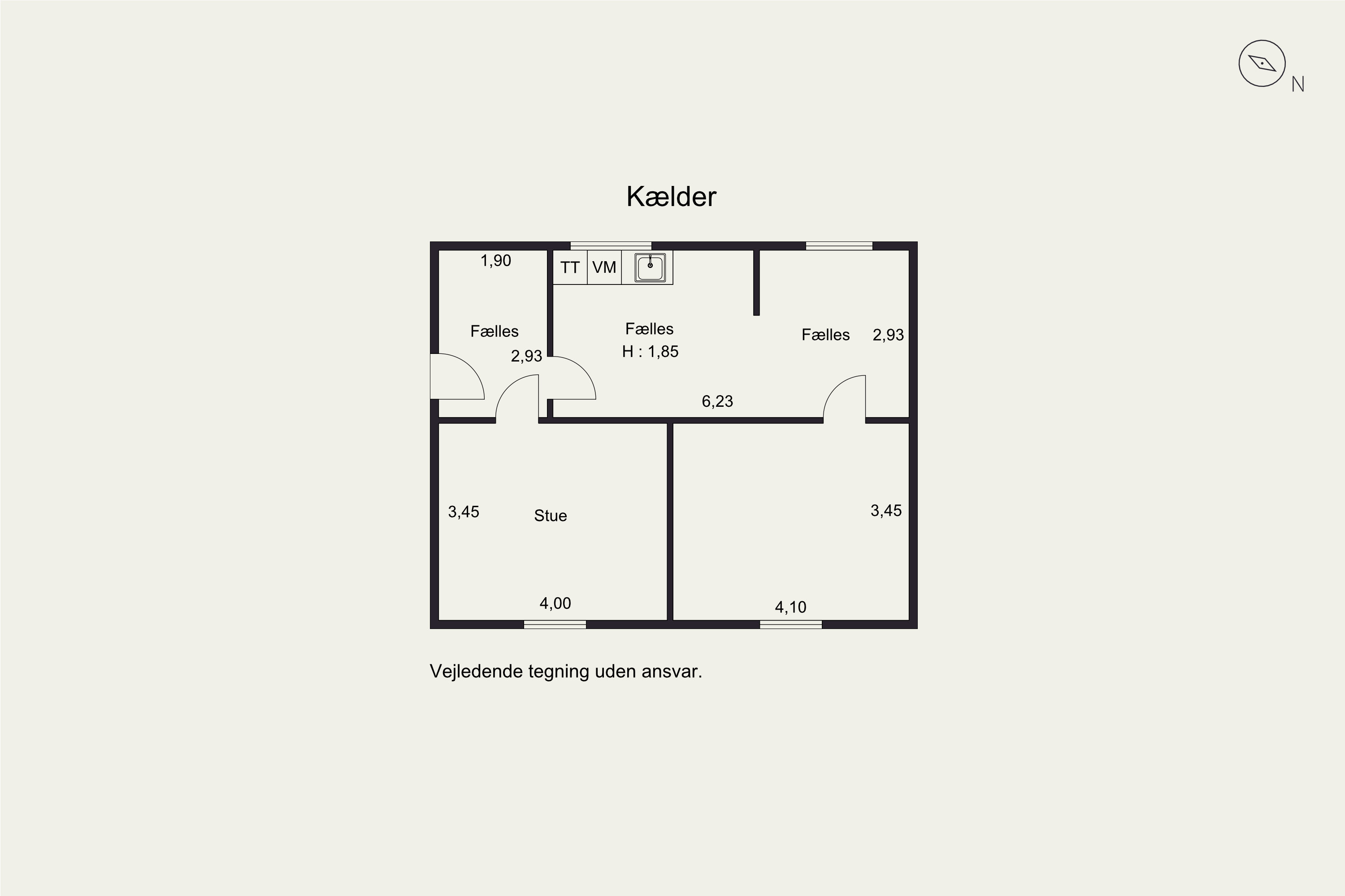 Plantegninger billede af Marievej 16B, st.., 2950 Vedbæk