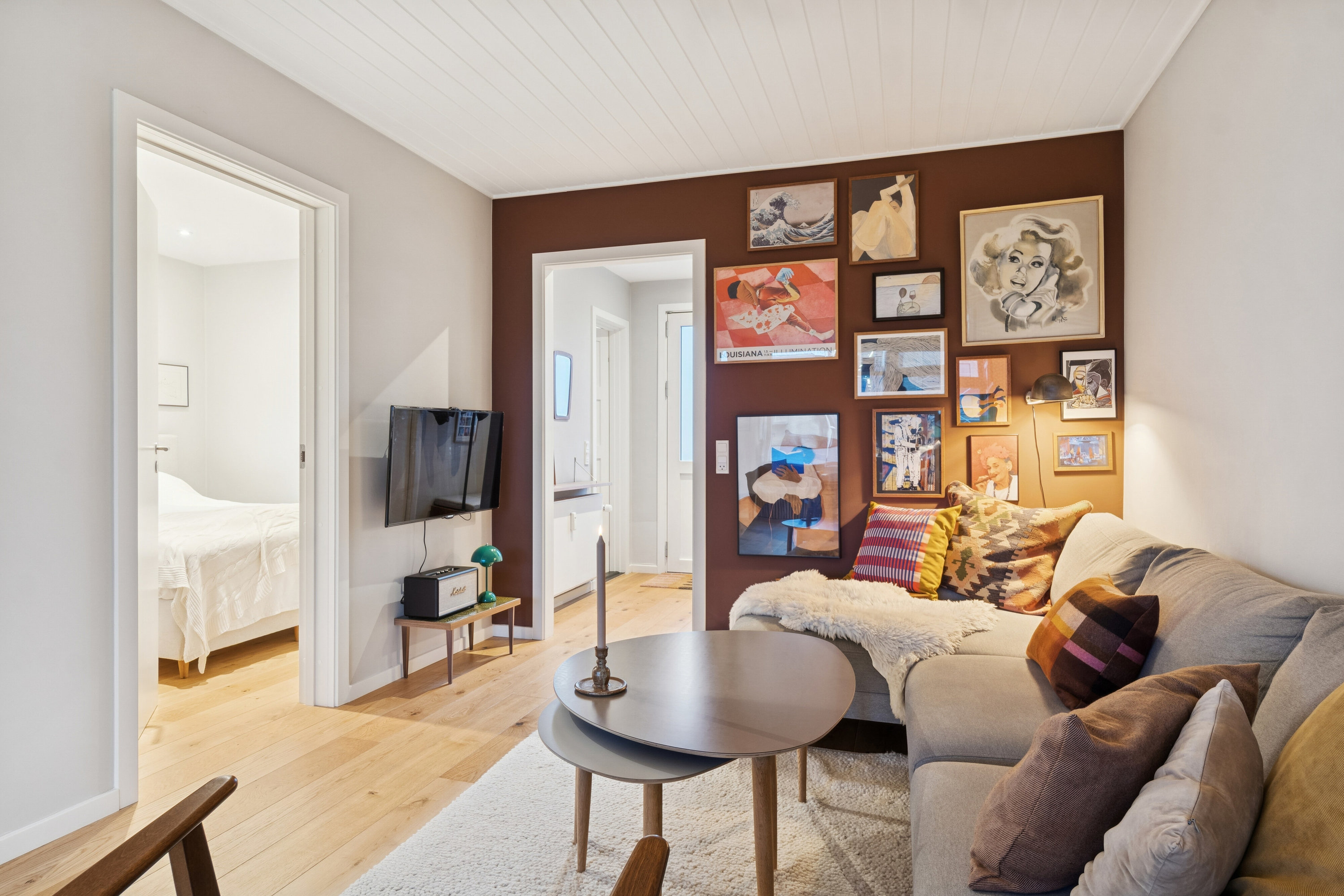 Miniaturebillede 2: stue. Billede af Kongsgårdsvej 20, st.. 4., 8260 Viby J