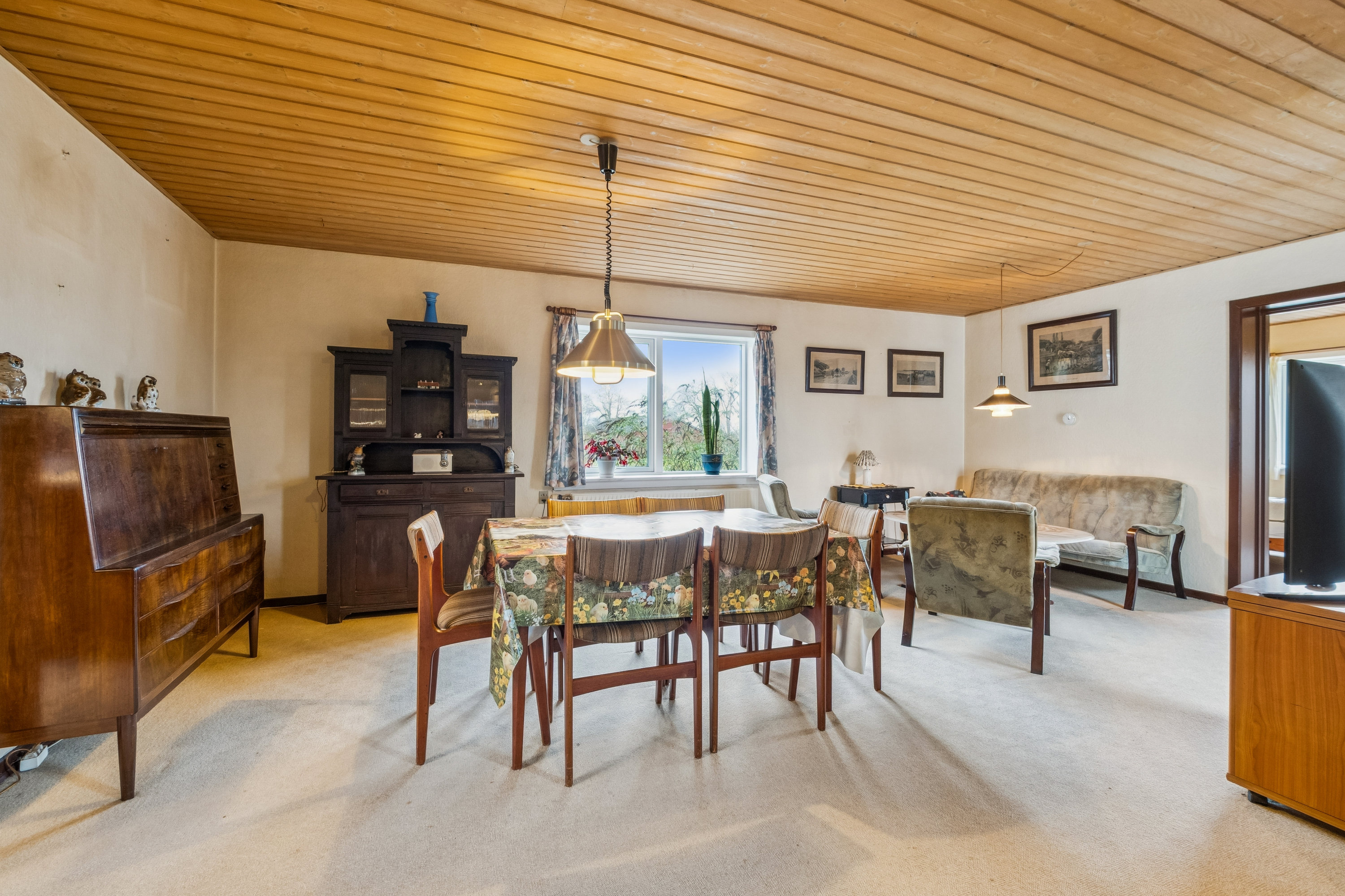 Fremhævet stue billede i fuldskærmstilstand. Billede af Strandgaden 13, Alsted, 7900 Nykøbing M