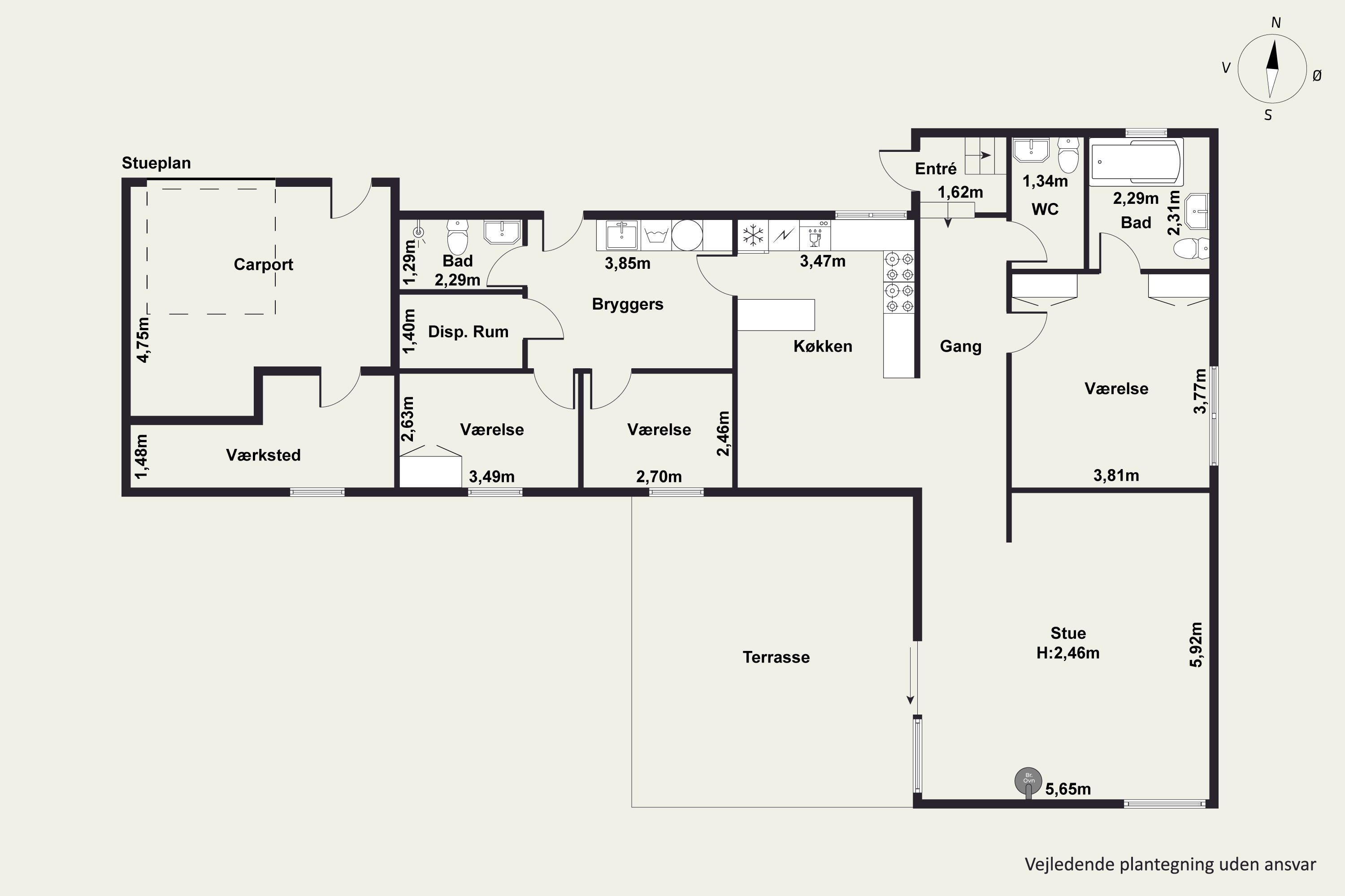 Plantegninger billede af Akacievej 26, Fløng, 2640 Hedehusene