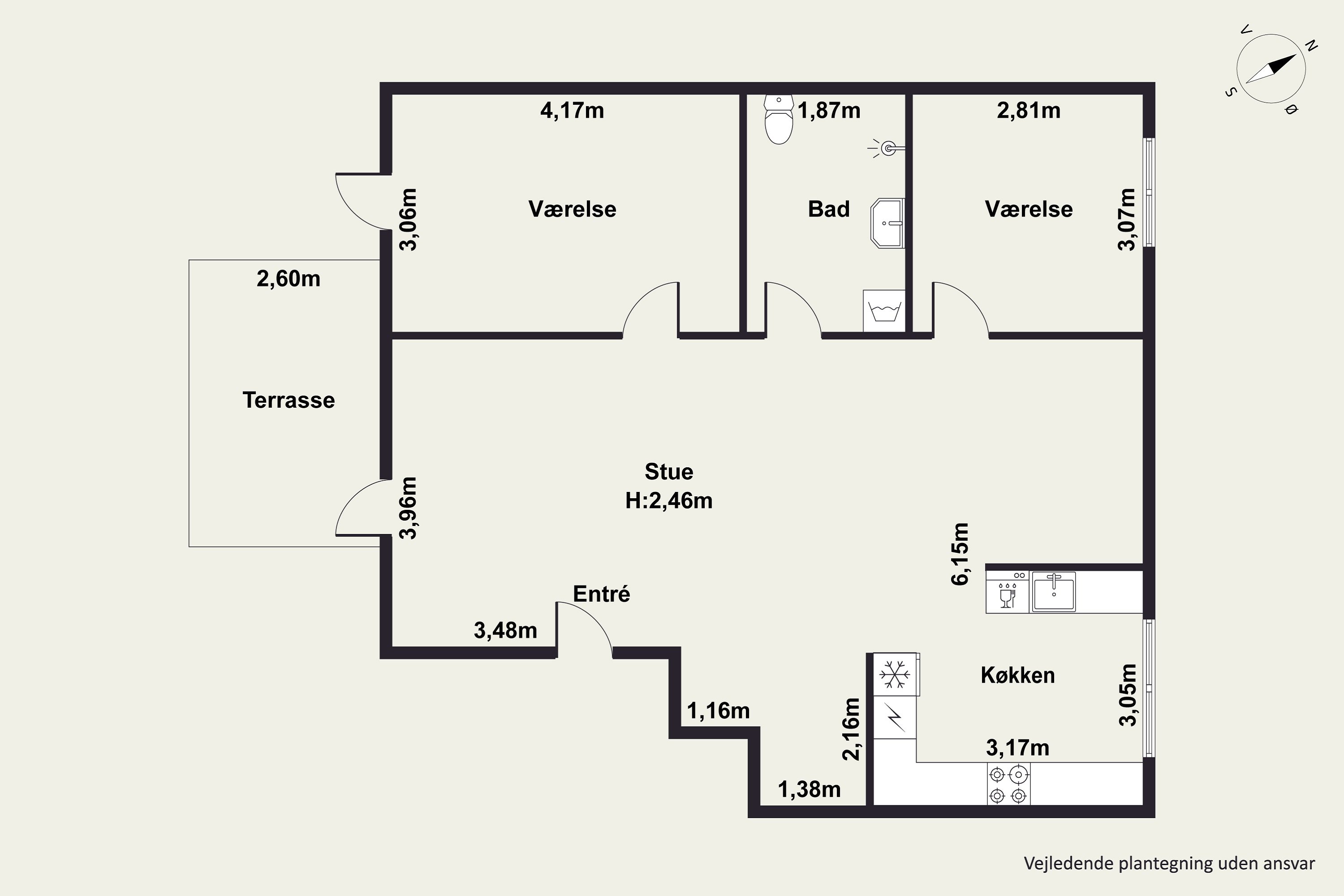 Plantegninger billede af Gasværksvej 1A, st.. tv.., 2630 Taastrup