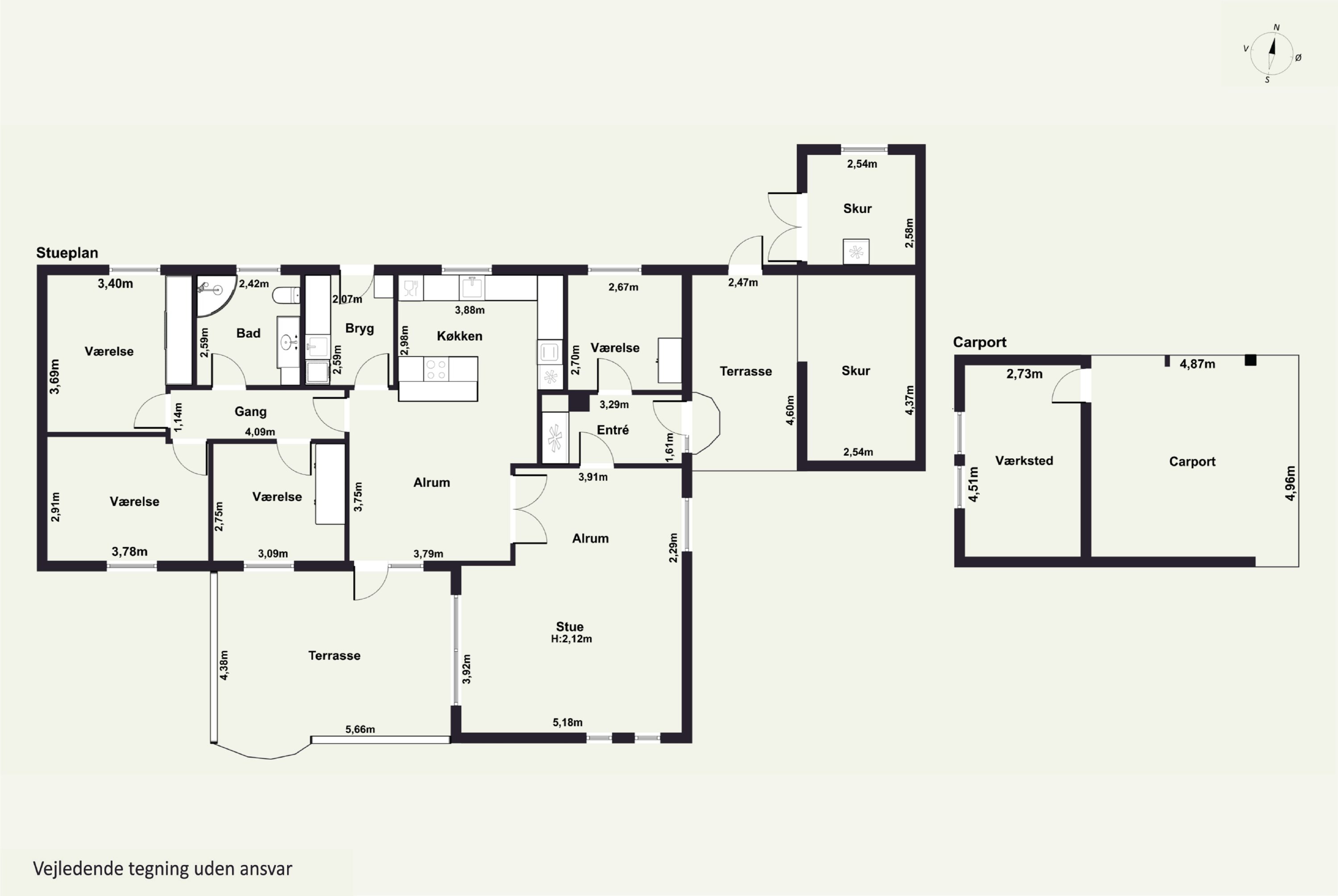 Plantegninger billede af Ulstedboparken 46, 9870 Sindal
