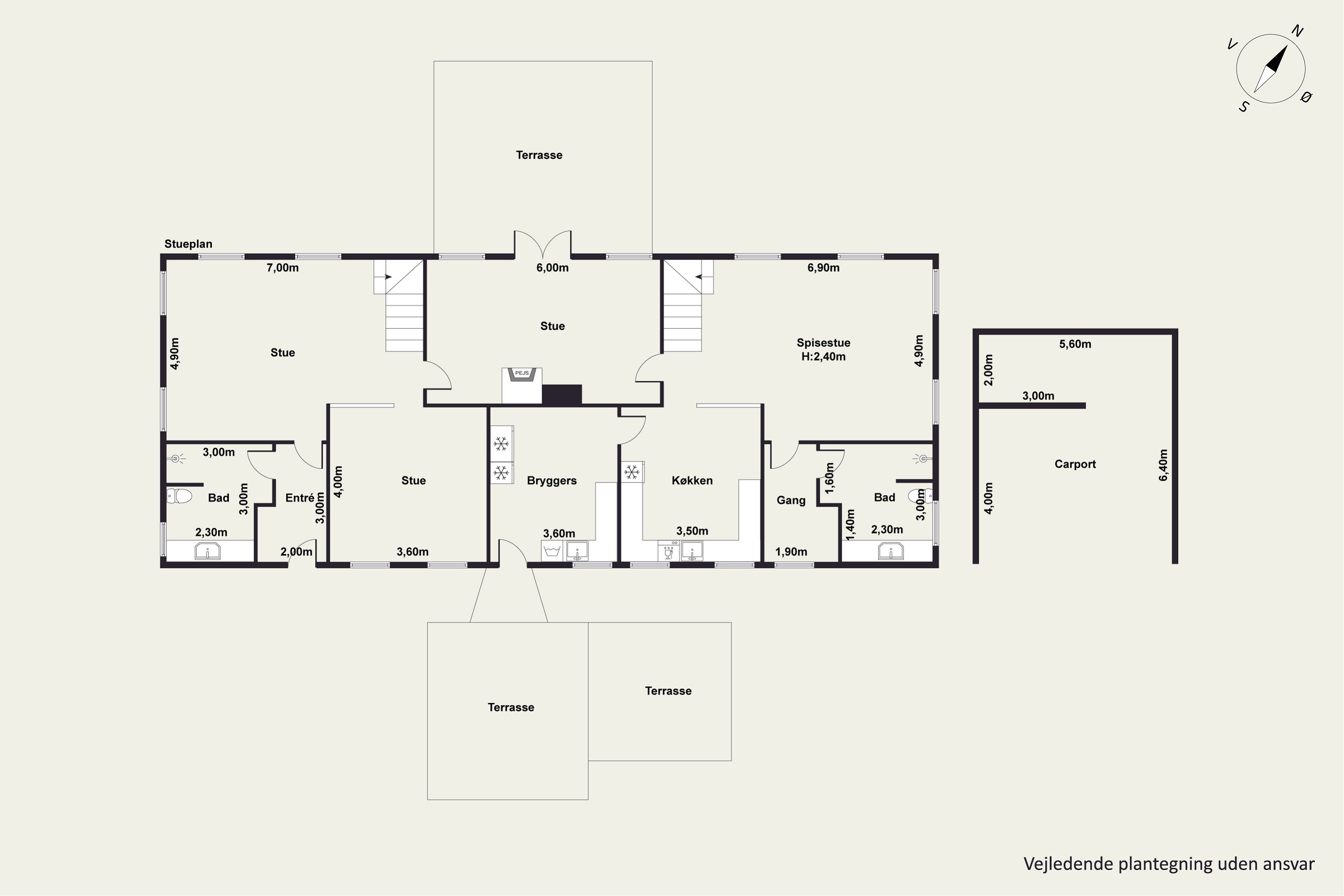 Plantegninger billede af Troldkærvej 30, 9240 Nibe