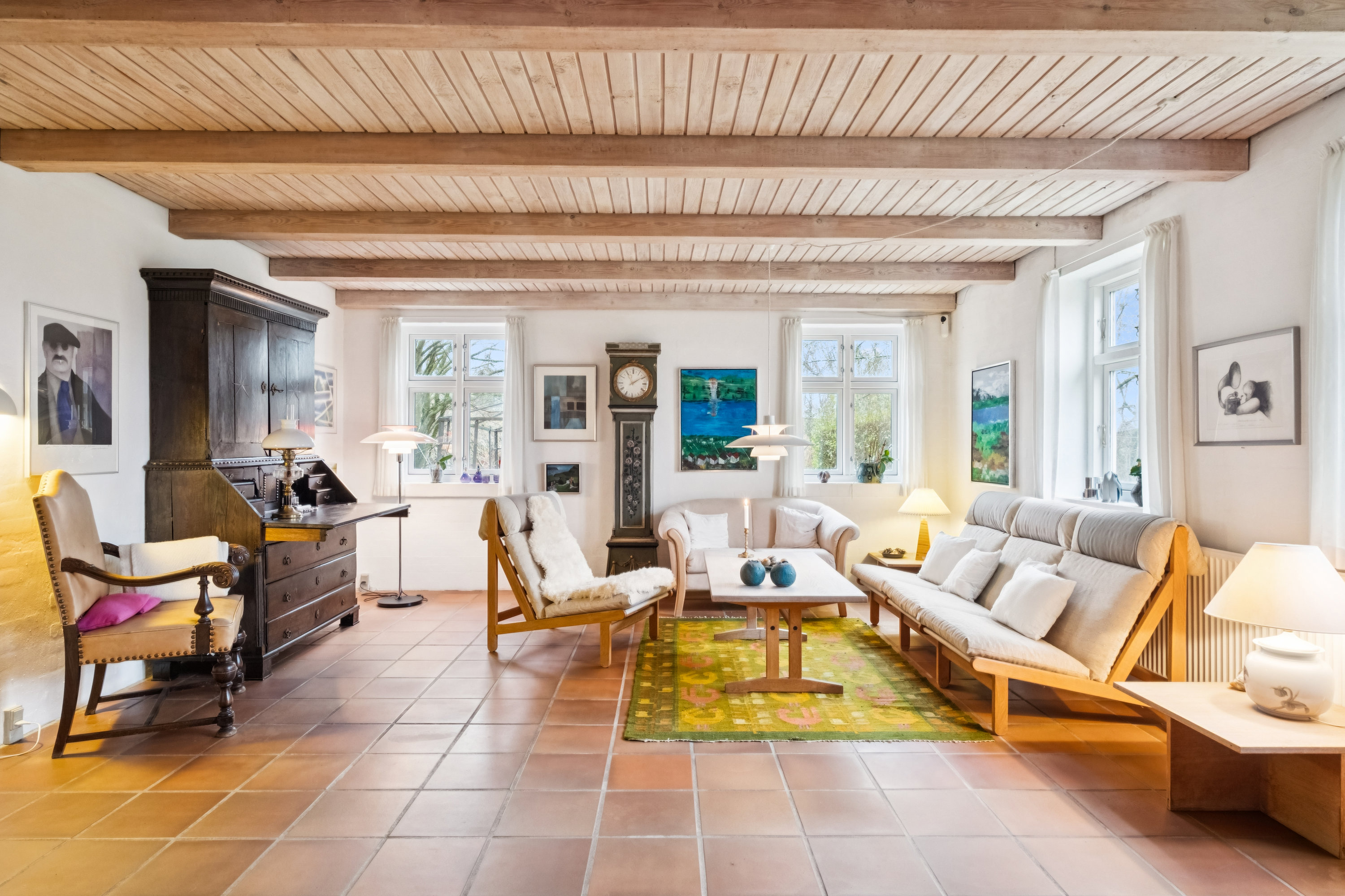 Fremhævet stue billede i fuldskærmstilstand. Billede af Troldkærvej 30, 9240 Nibe