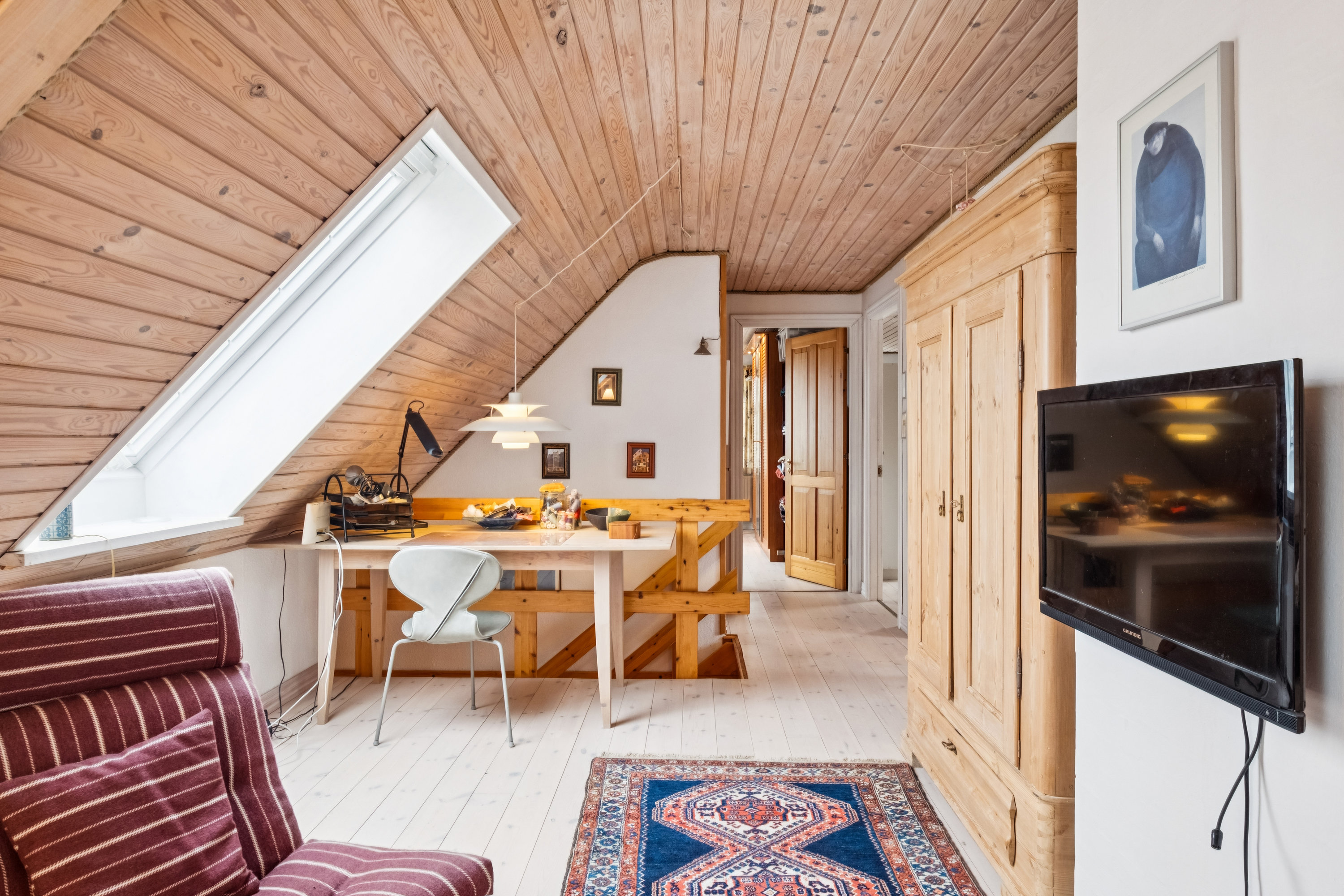 Fremhævet stue billede i fuldskærmstilstand. Billede af Troldkærvej 30, 9240 Nibe