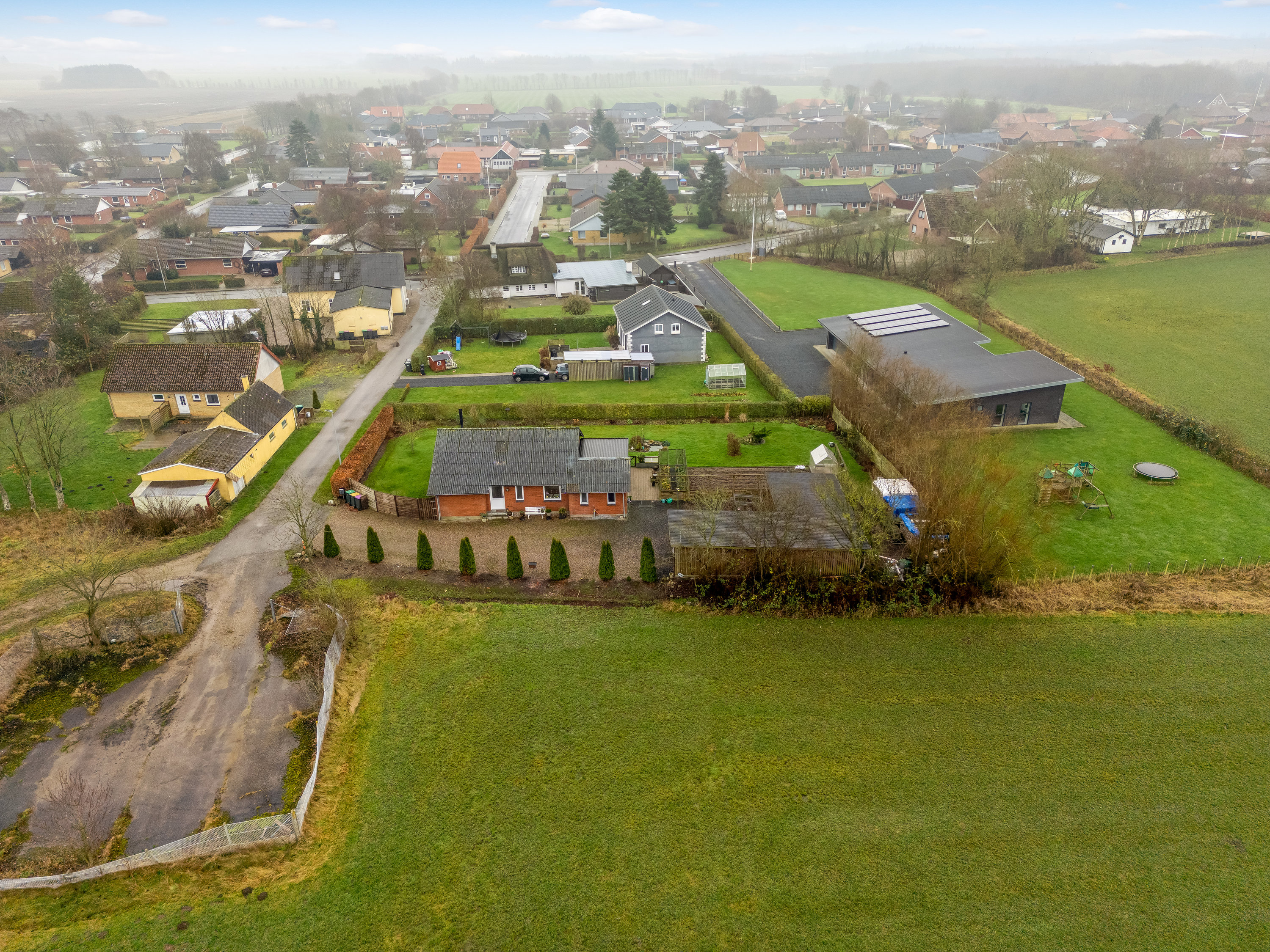 Fremhævet luftfoto billede i fuldskærmstilstand. Billede af Engvej 4, Abild, 6270 Tønder