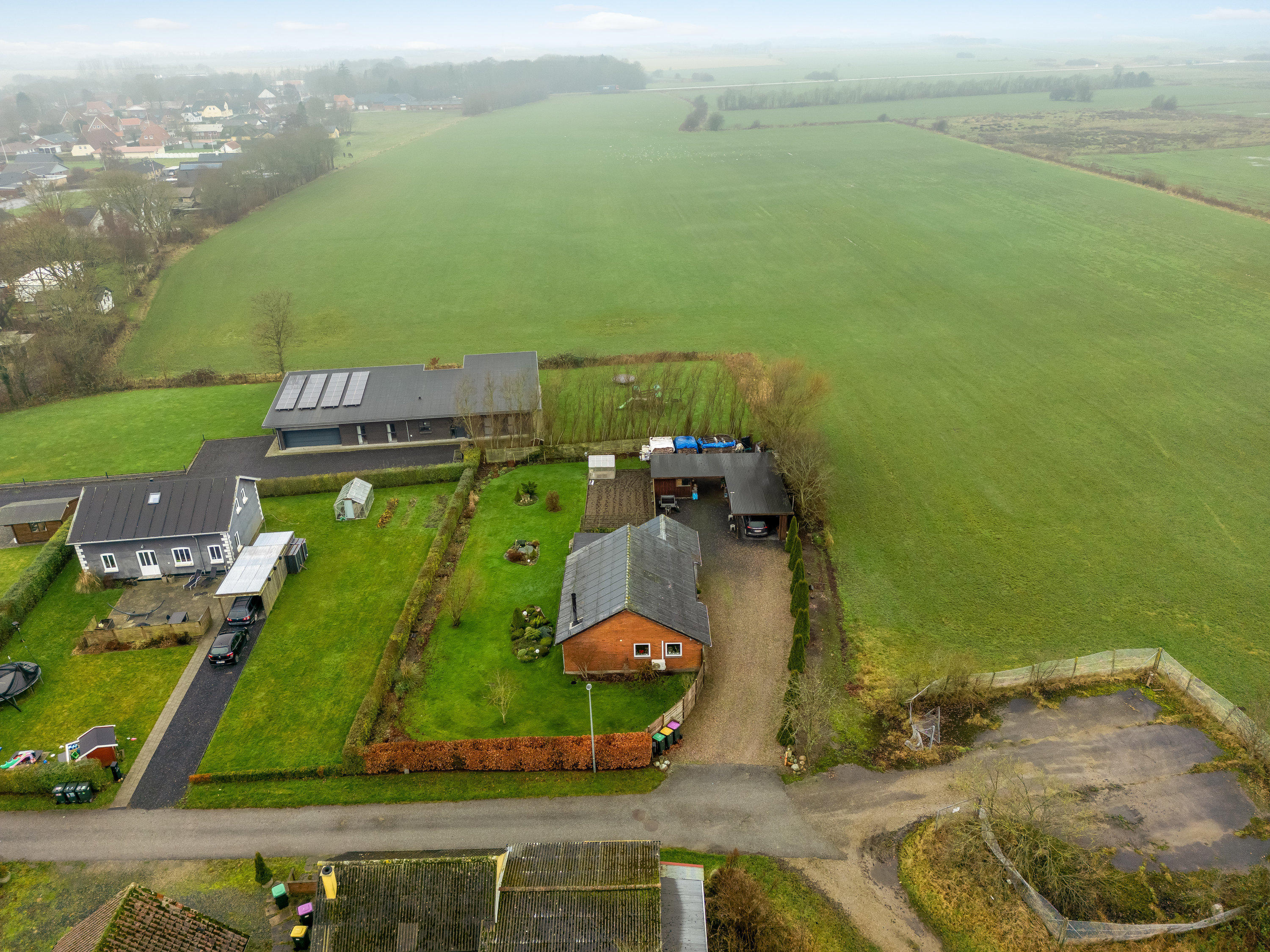 Fremhævet luftfoto billede i fuldskærmstilstand. Billede af Engvej 4, Abild, 6270 Tønder