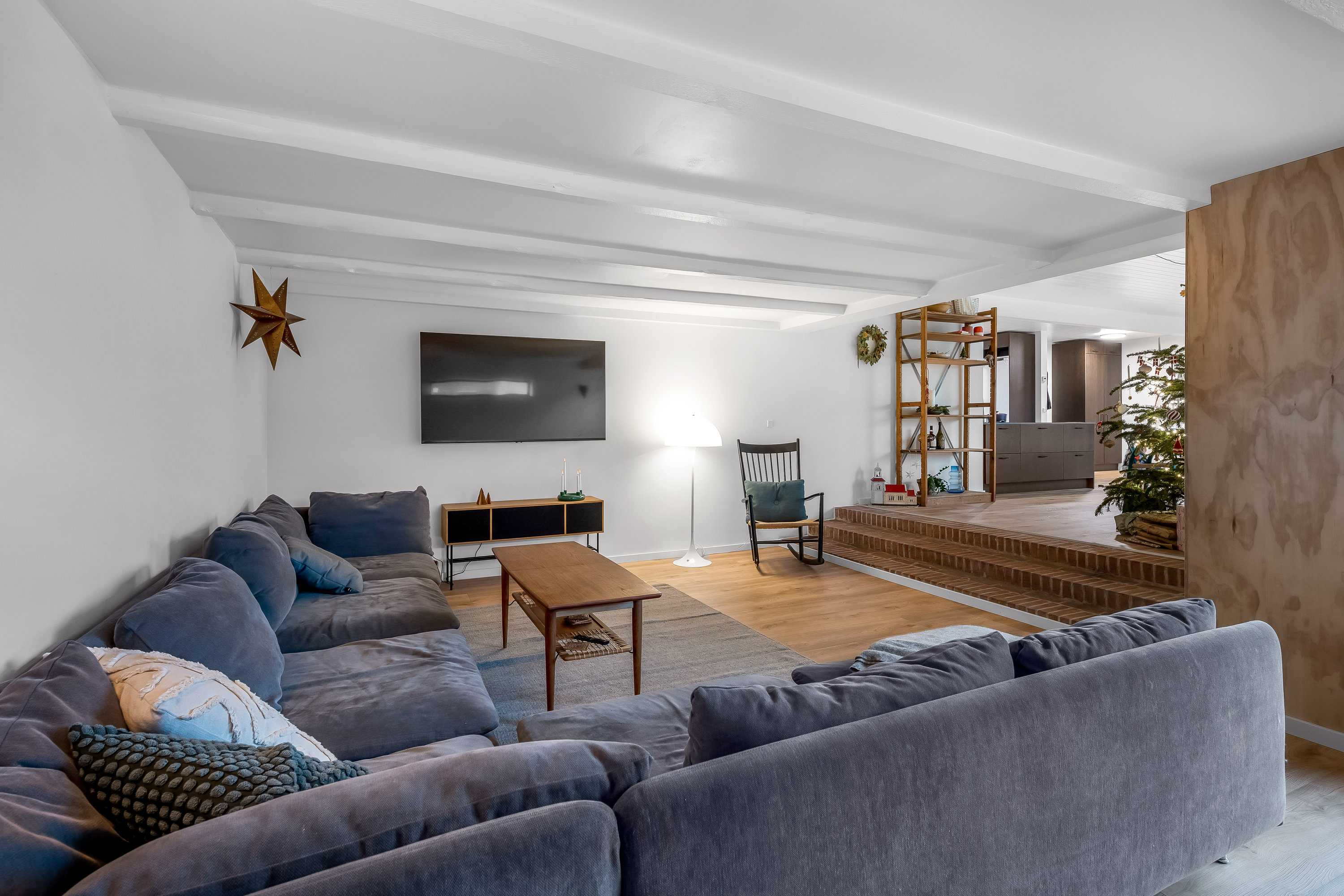 Fremhævet stue billede i fuldskærmstilstand. Billede af Nørremarksvej 19, 6270 Tønder