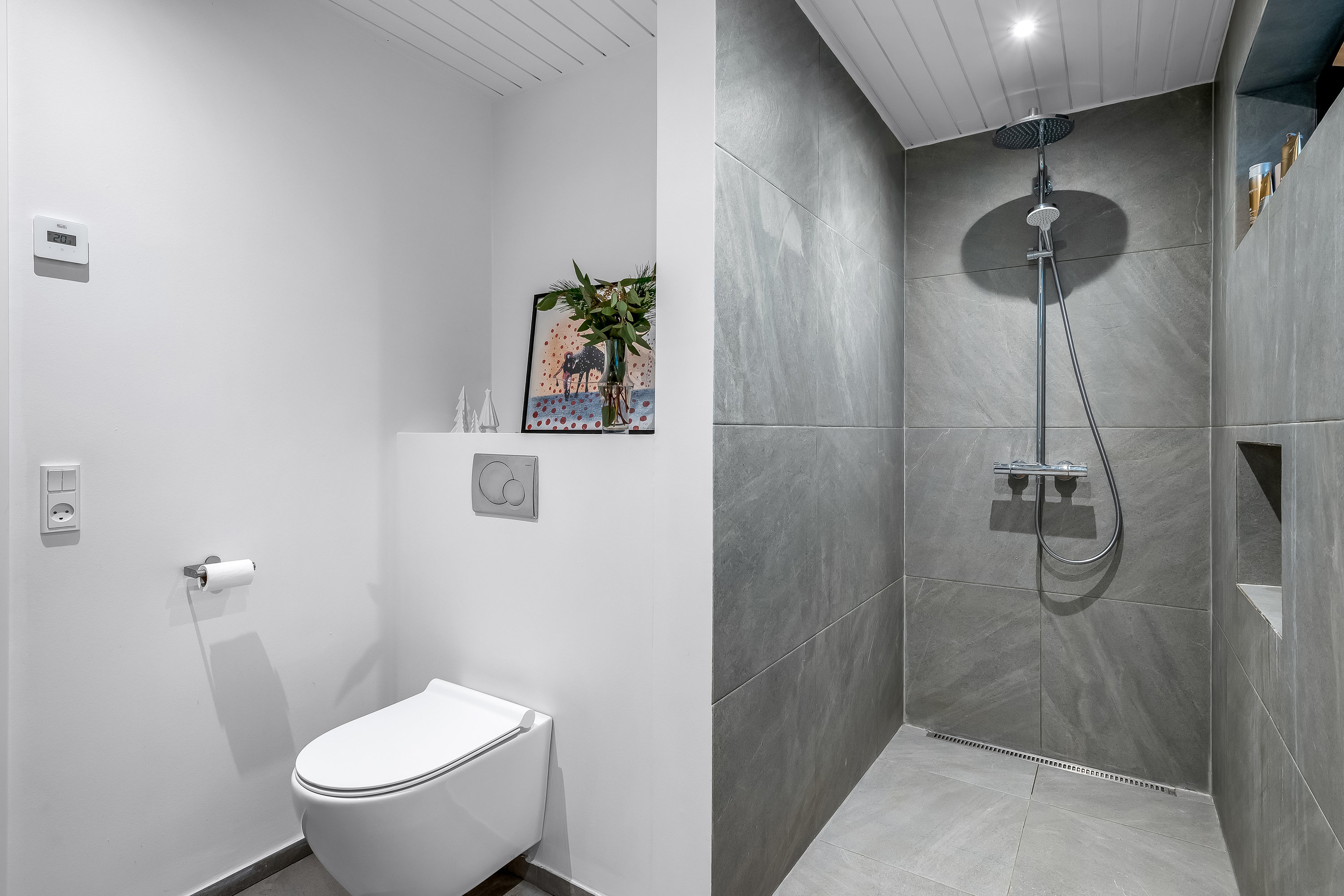 Fremhævet badeværelse billede i fuldskærmstilstand. Billede af Nørremarksvej 19, 6270 Tønder