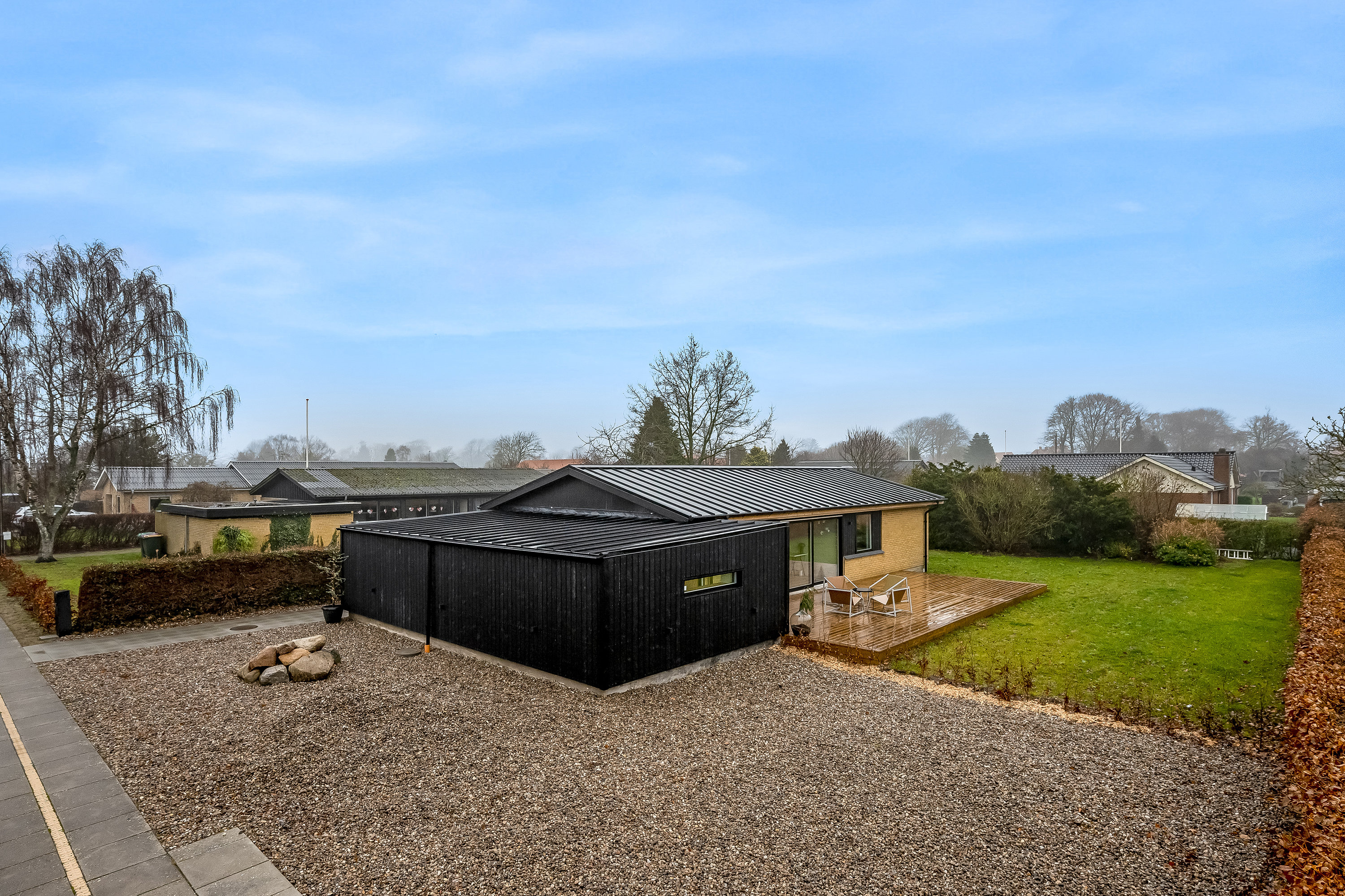 Fremhævet facade billede i fuldskærmstilstand. Billede af Nørremarksvej 19, 6270 Tønder