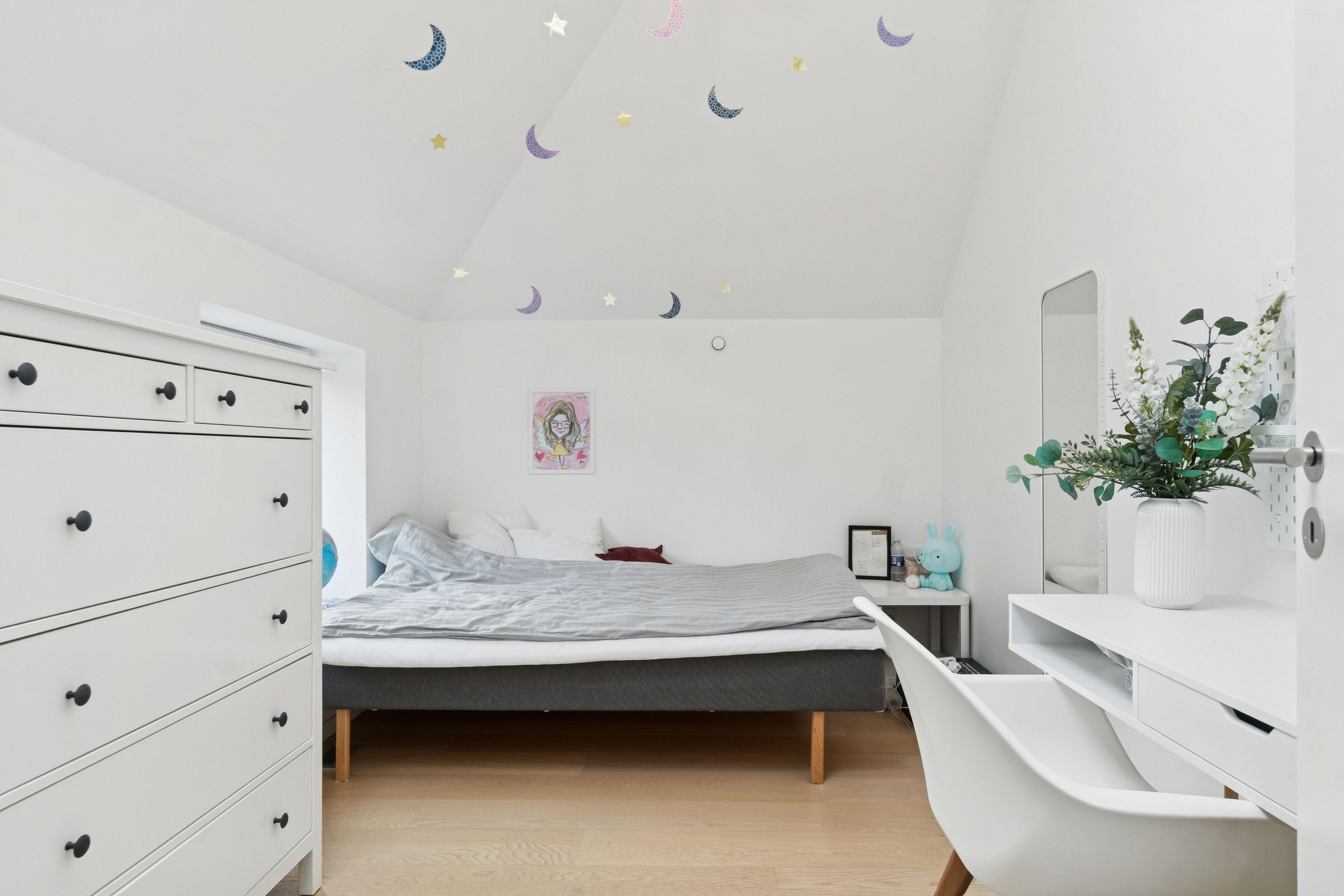 Fremhævet soveværelse billede i fuldskærmstilstand. Billede af Thors Have 6, 8600 Silkeborg