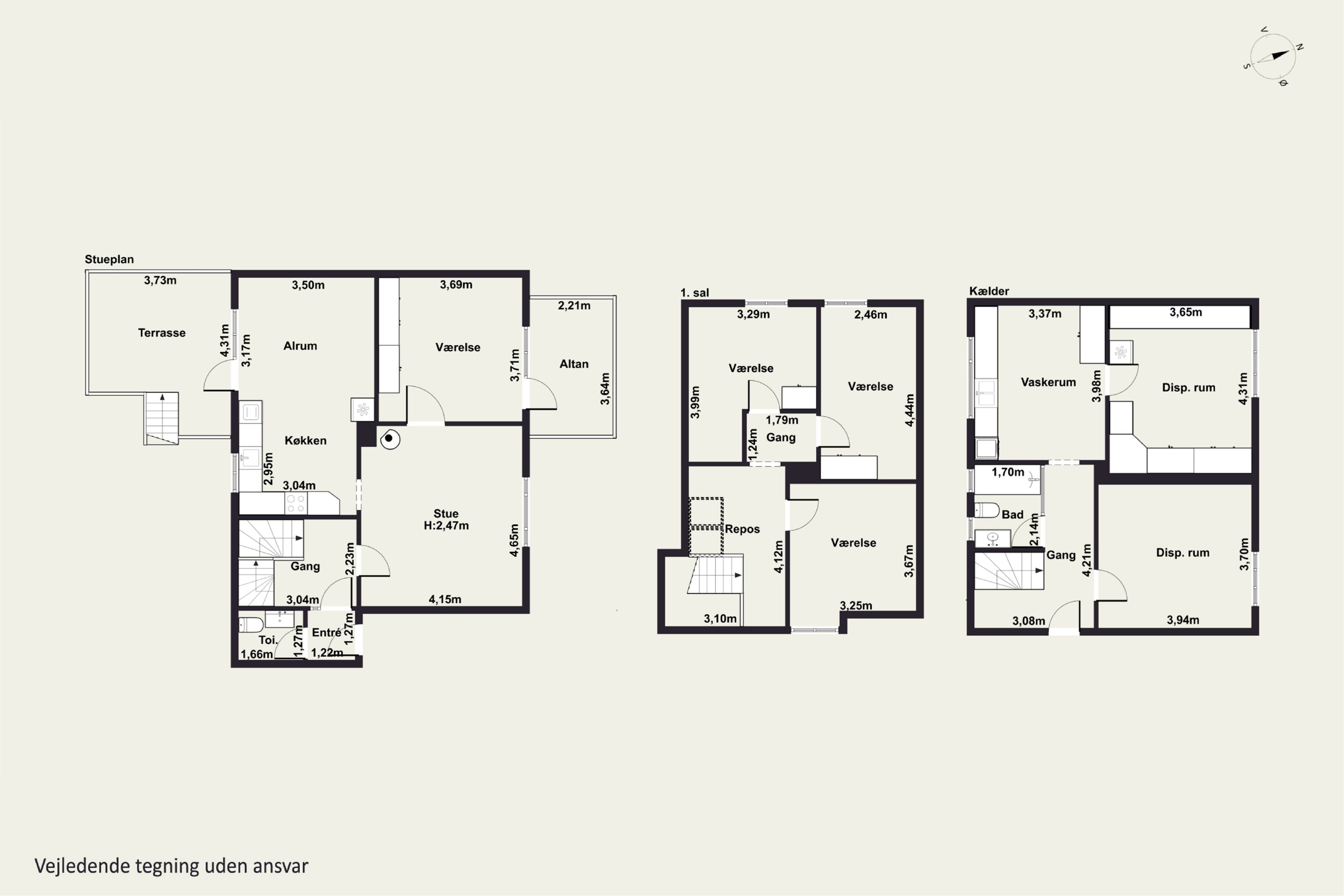 Plantegninger billede af Mølledamsgade 11, 8600 Silkeborg