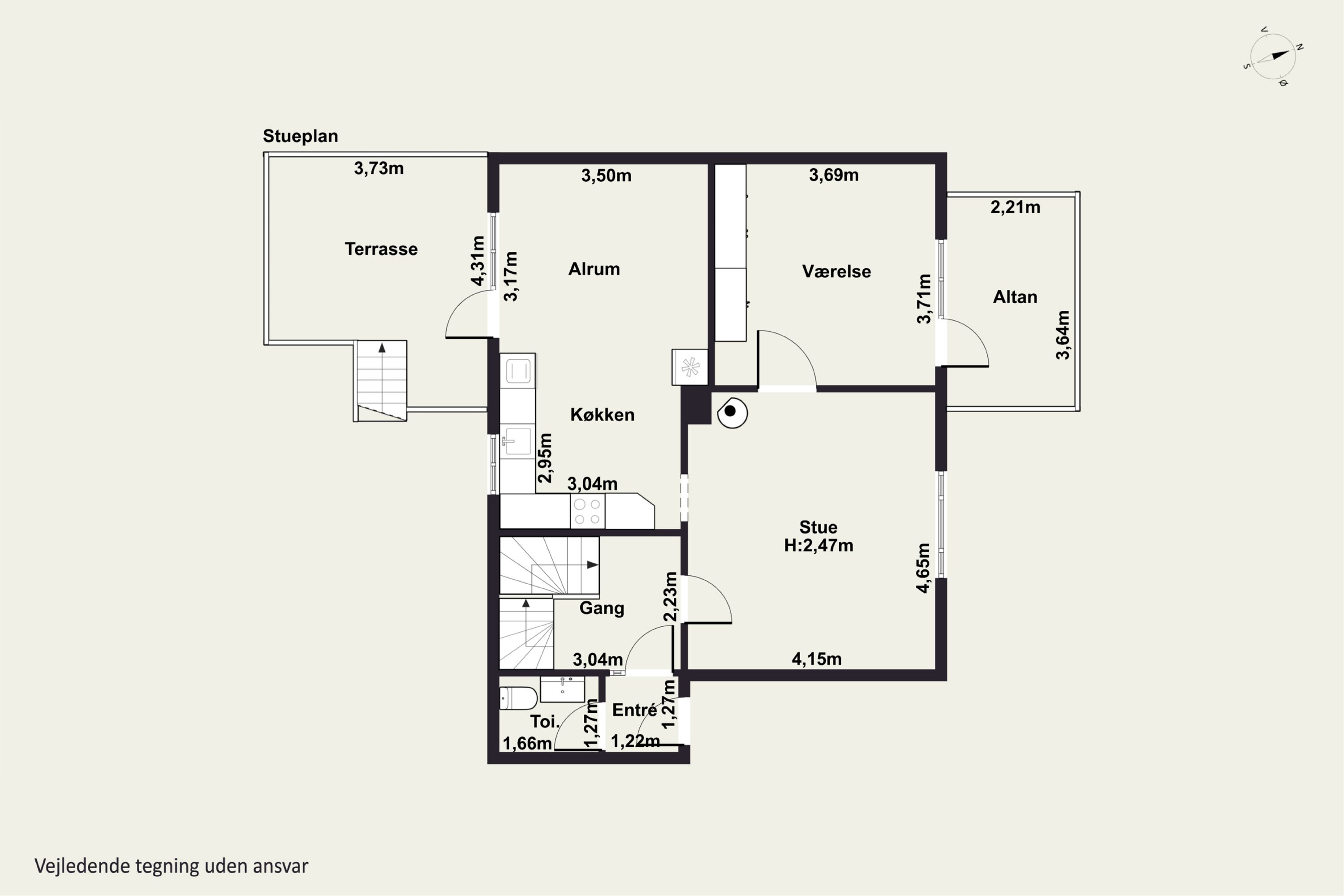 Plantegninger billede af Mølledamsgade 11, 8600 Silkeborg