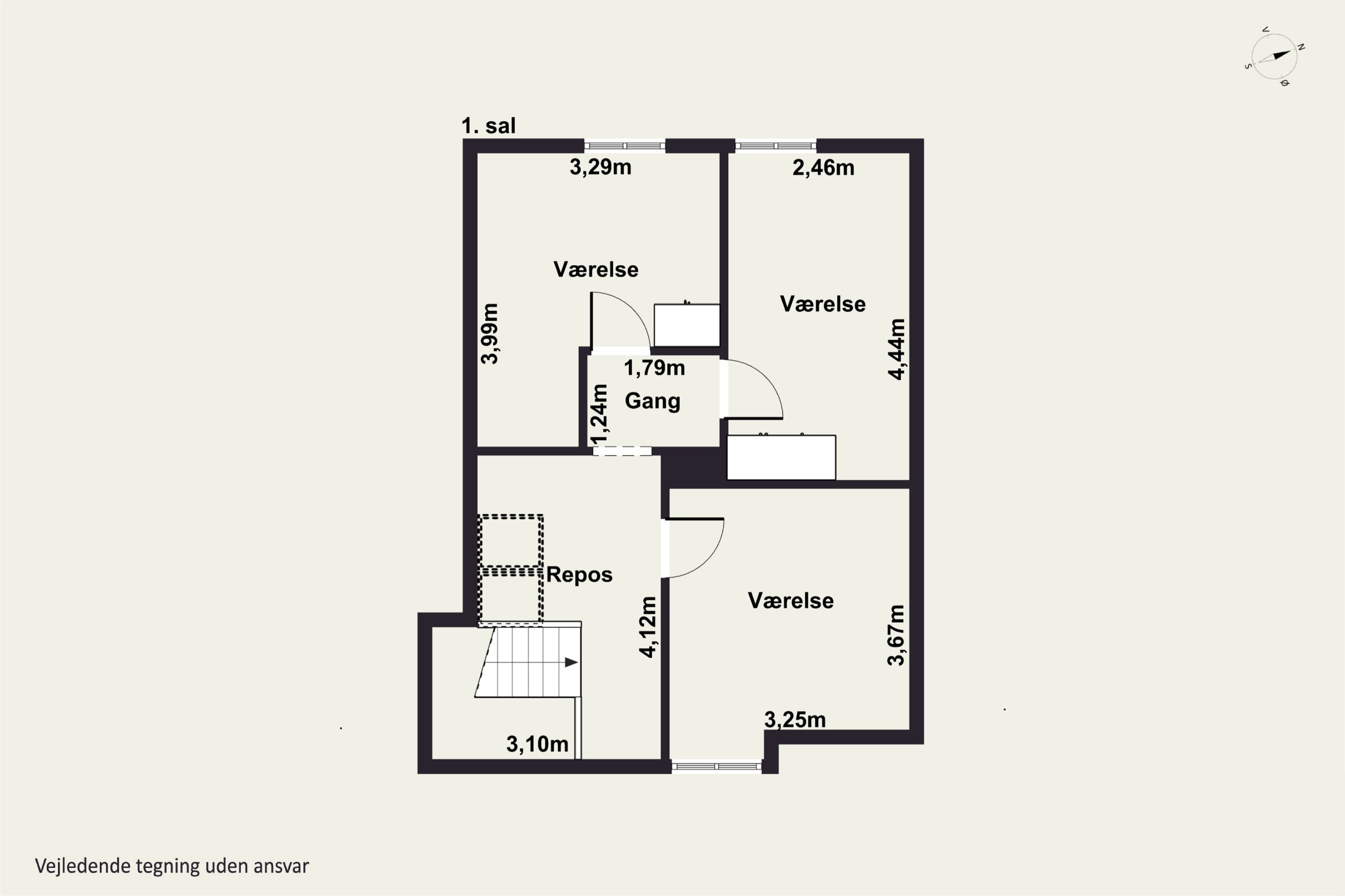 Plantegninger billede af Mølledamsgade 11, 8600 Silkeborg