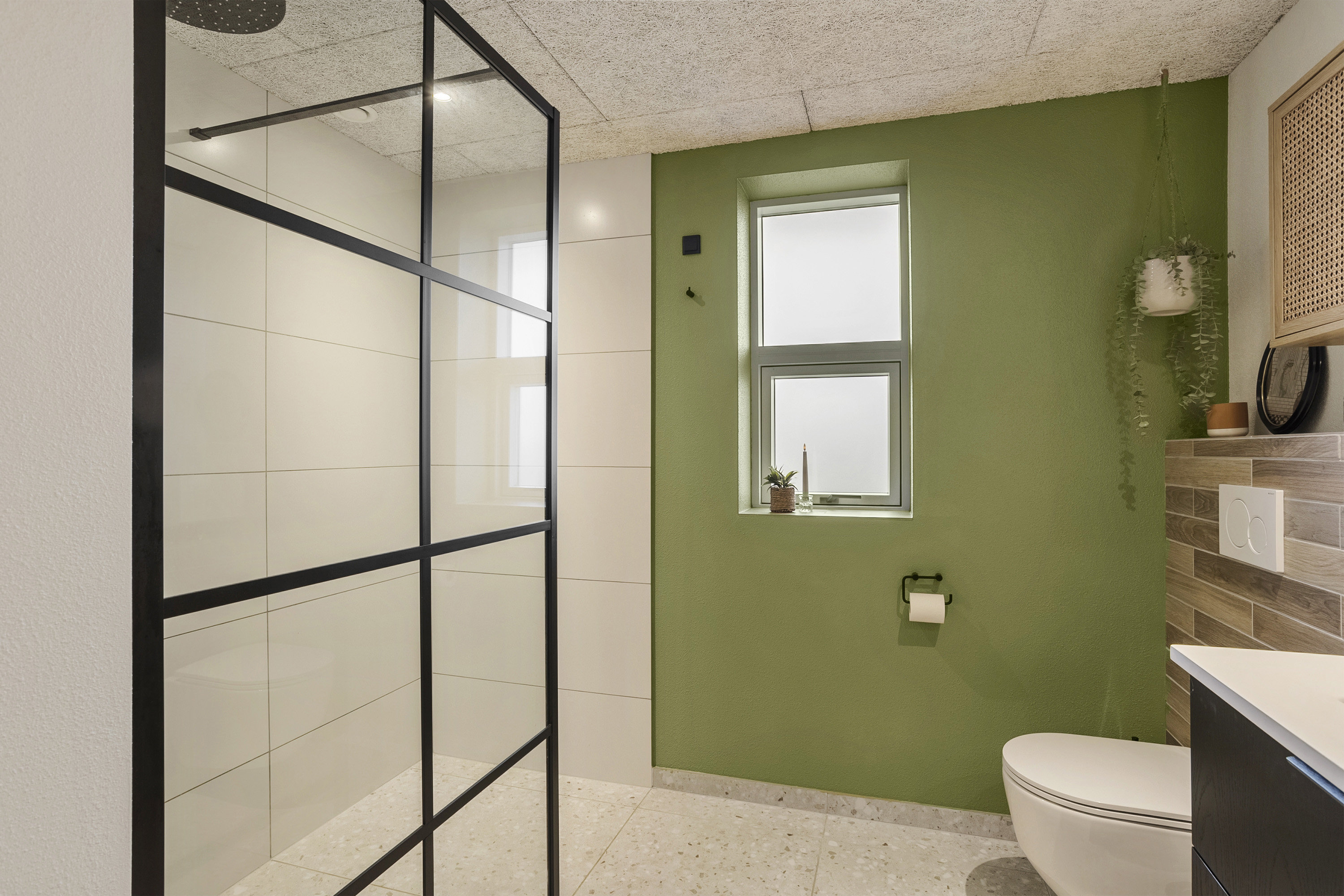 Fremhævet badeværelse billede i fuldskærmstilstand. Billede af Ellestrup 22, 6600 Vejen