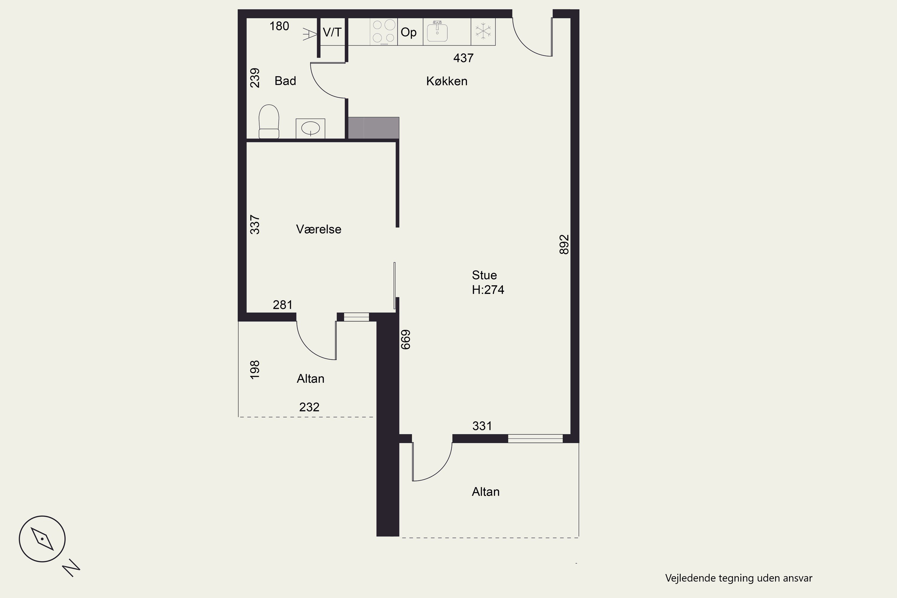 Plantegninger billede af Frederiks Plads 8, 2. 5., 8000 Aarhus C