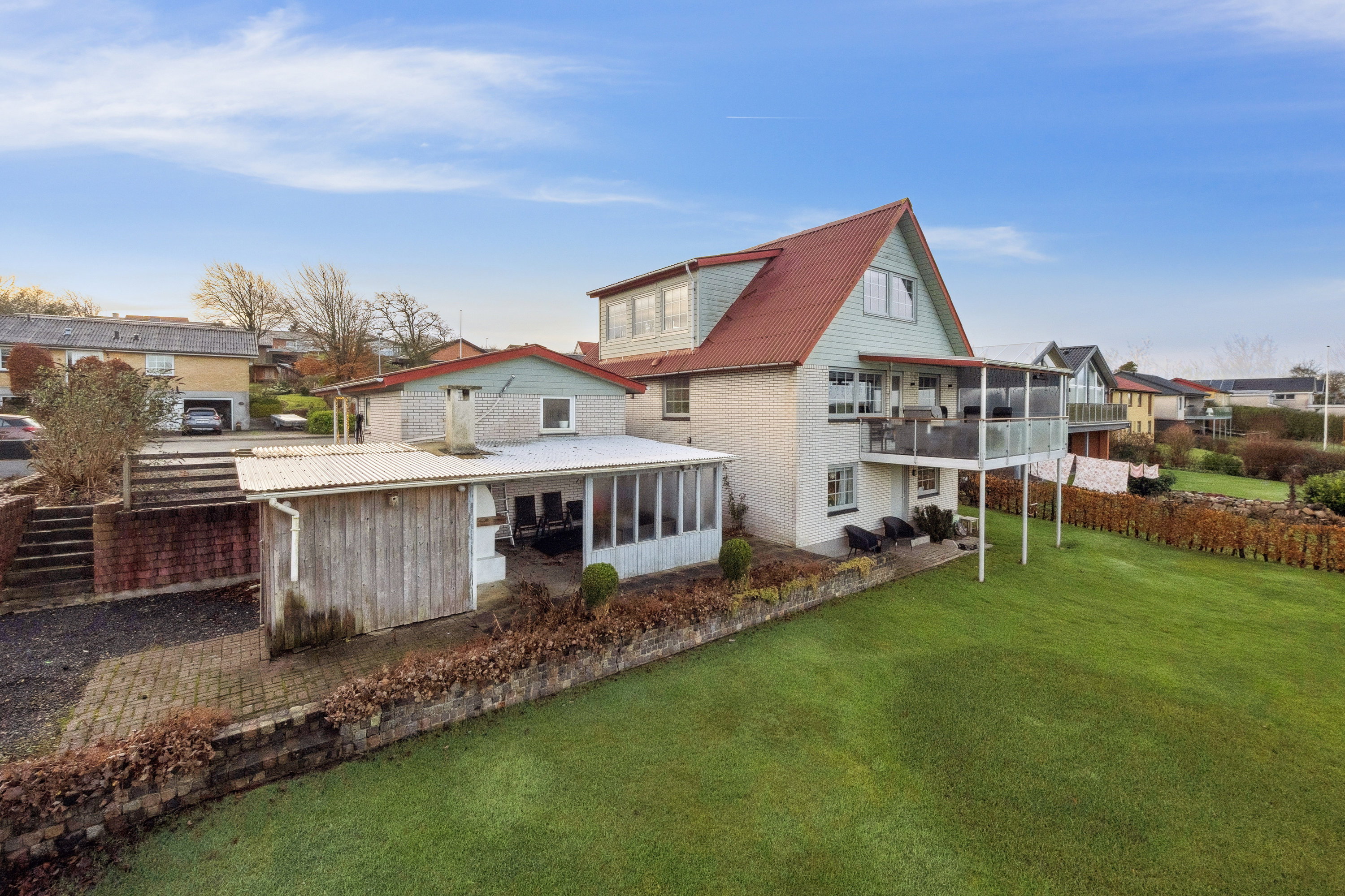 Fremhævet set fra haven billede i fuldskærmstilstand. Billede af Australiavænget 4, Tingstrup, 7700 Thisted