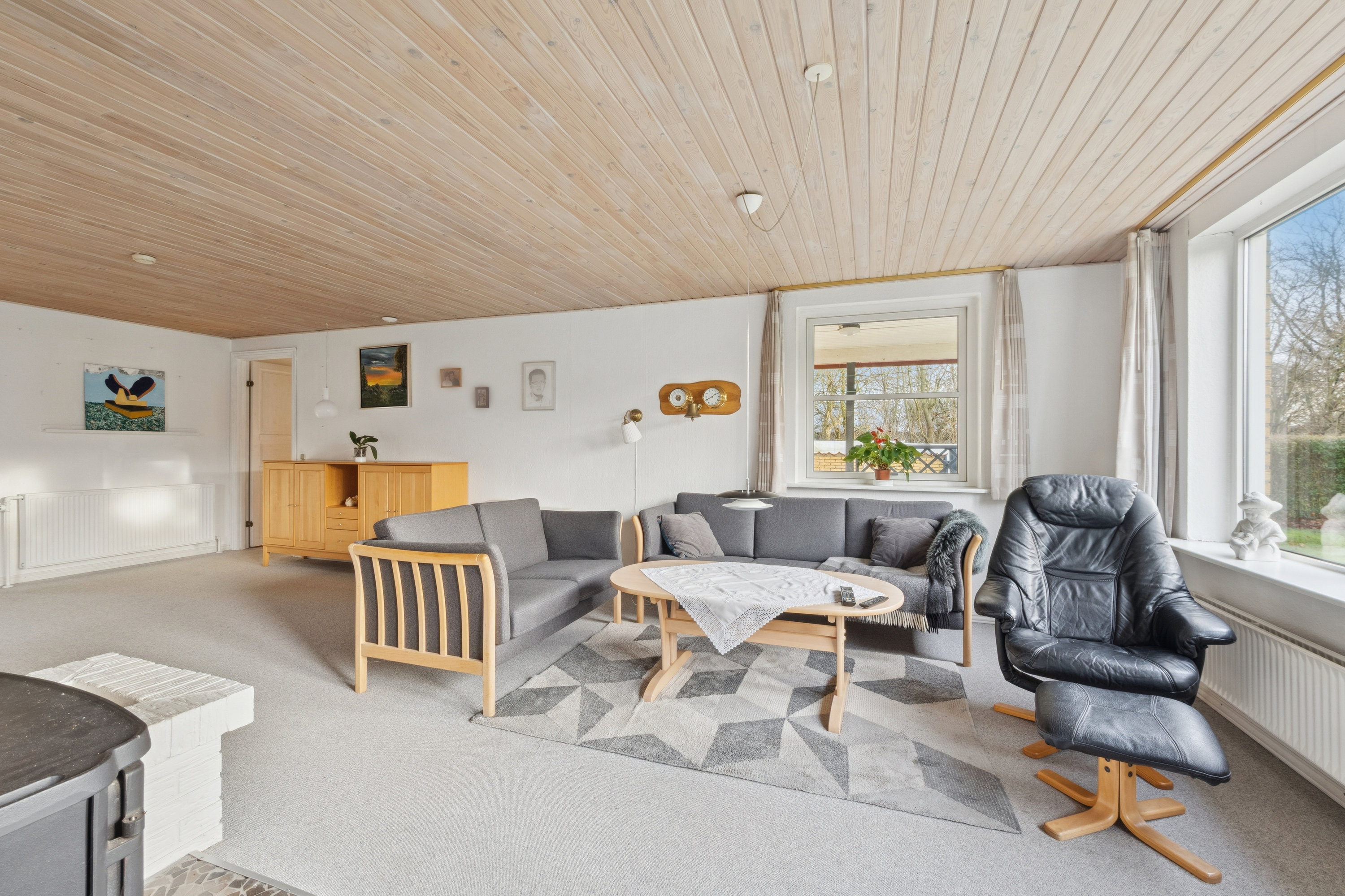 Fremhævet stue billede i fuldskærmstilstand. Billede af Frydebovej 4, Nors, 7700 Thisted