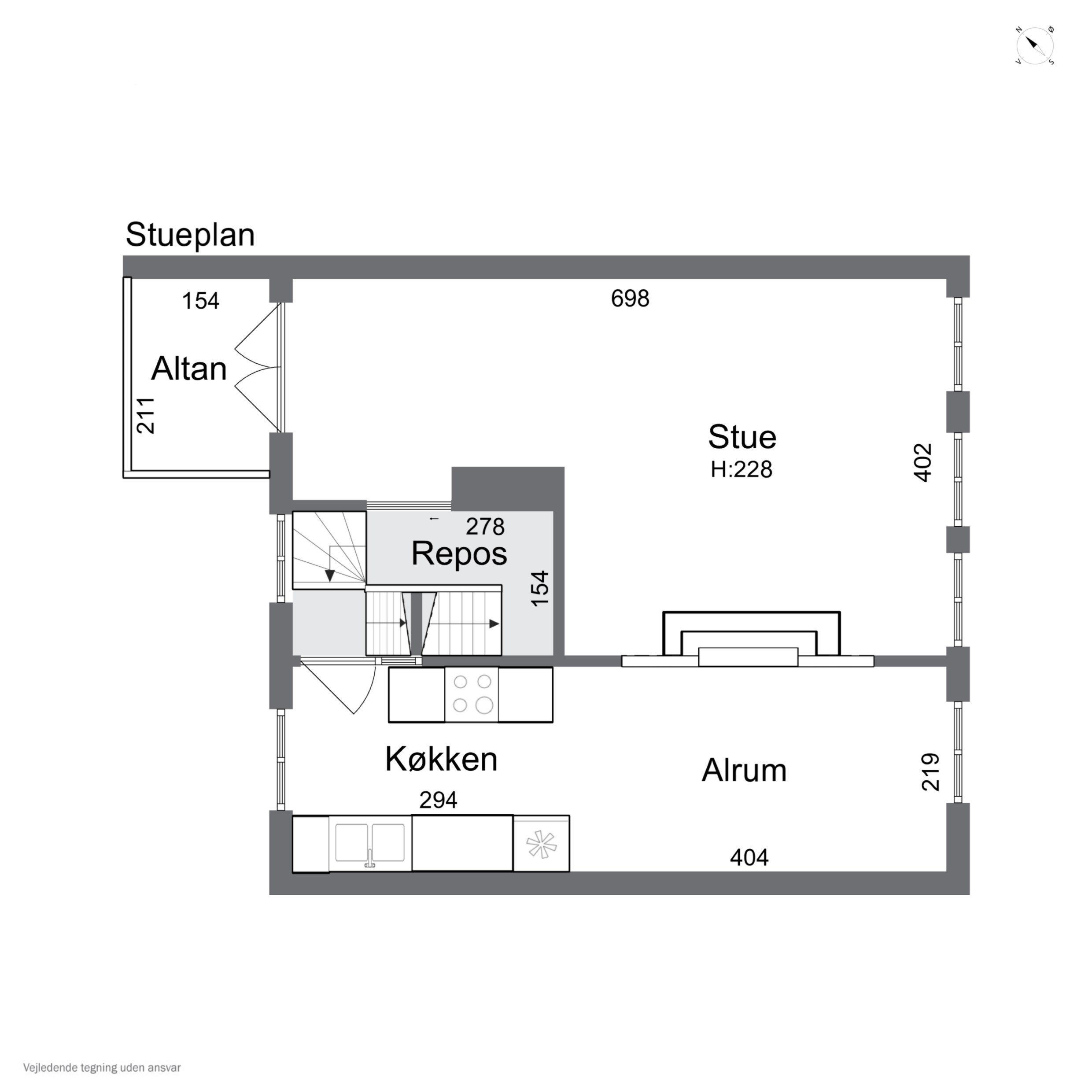 Plantegninger billede af Bredgade 9, 4000 Roskilde