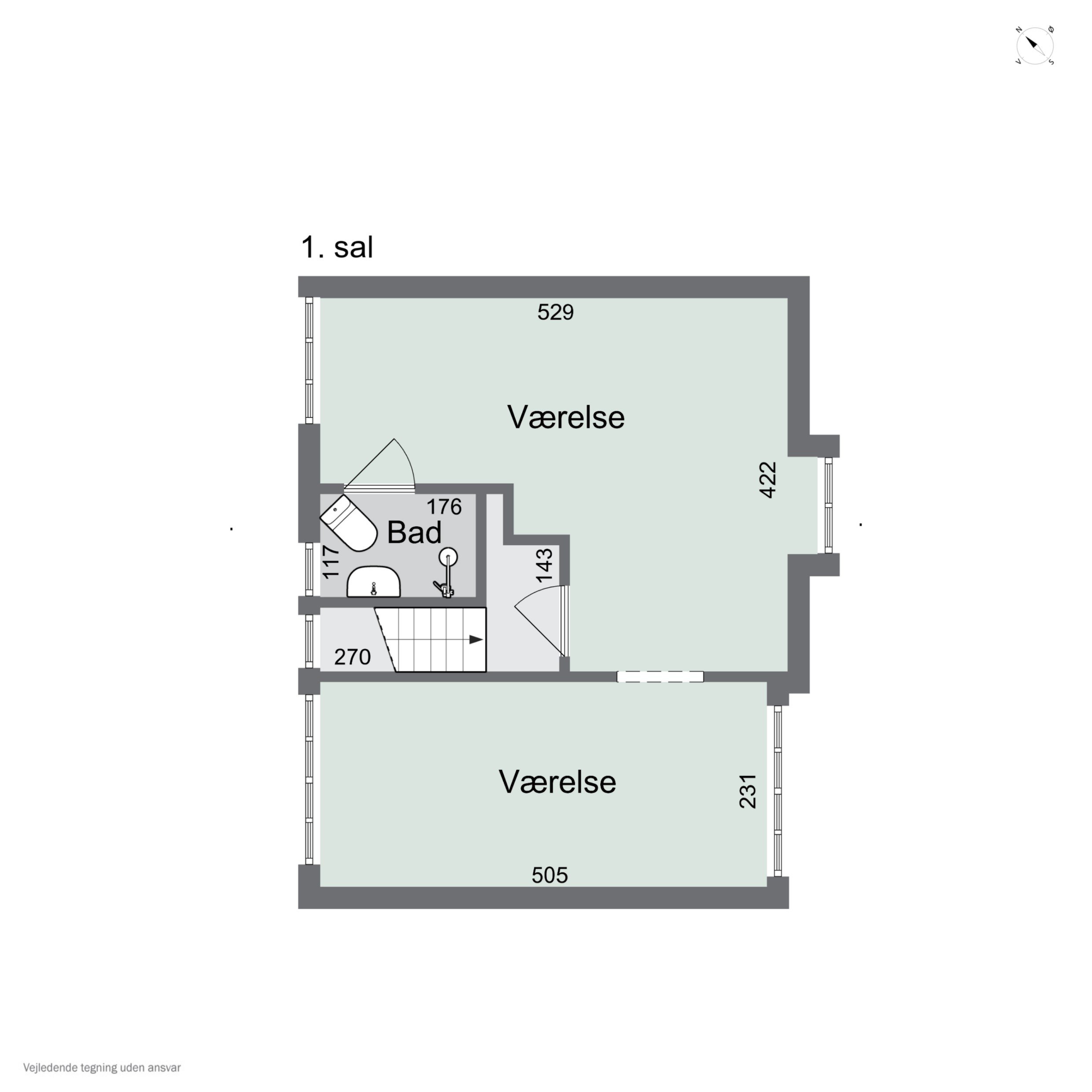 Plantegninger billede af Bredgade 9, 4000 Roskilde