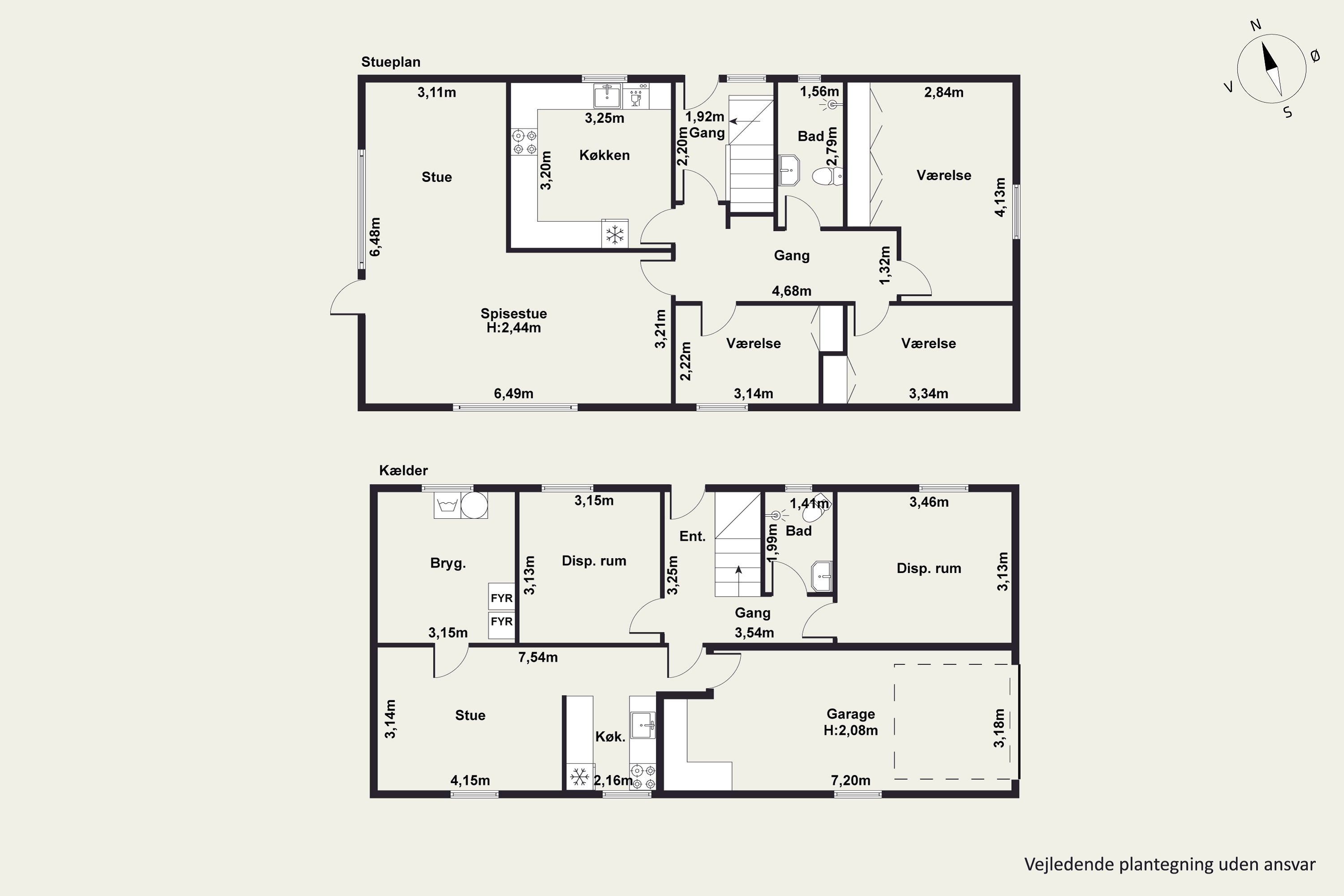 Plantegninger billede af Granvej 25, 3060 Espergærde