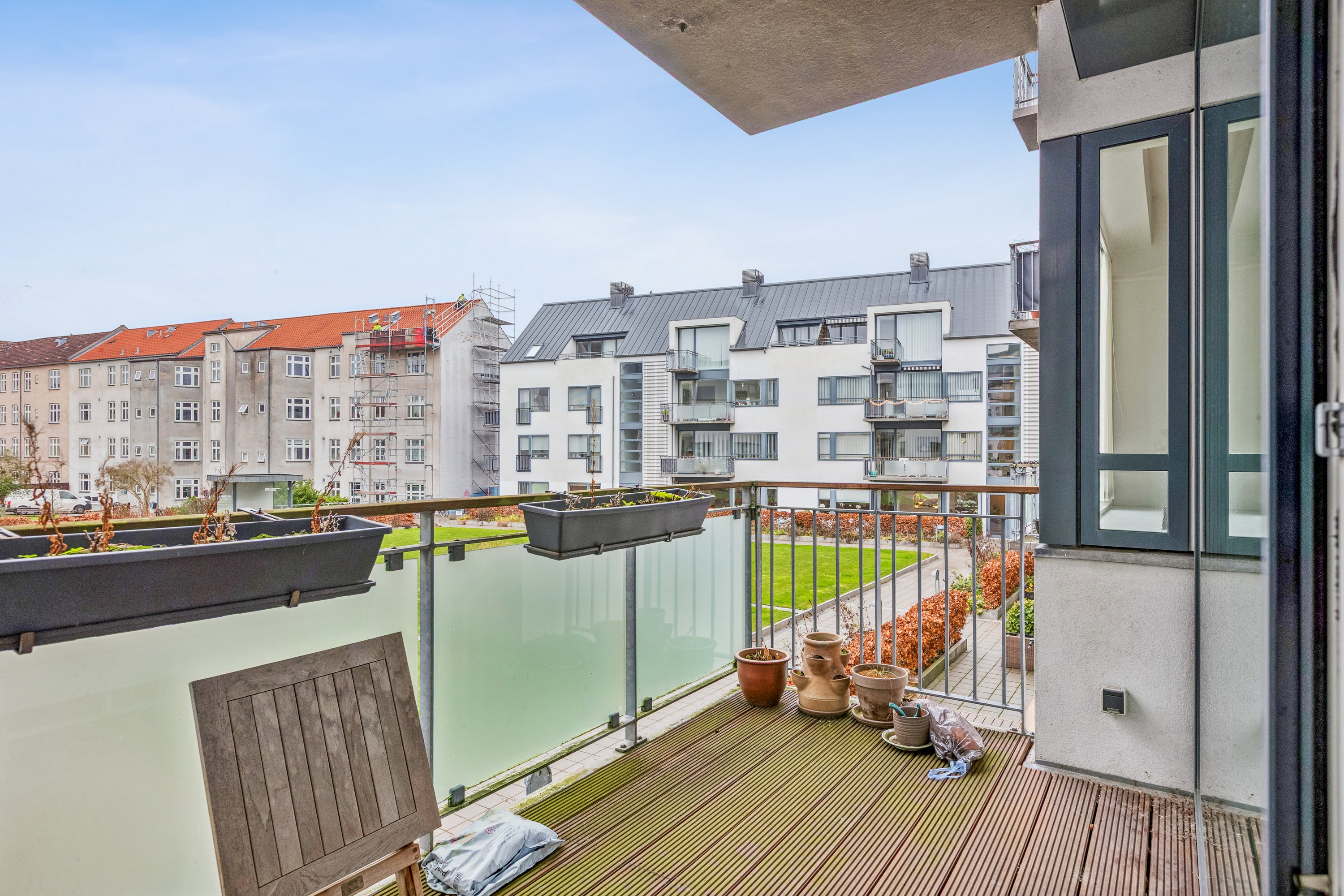 Fremhævet altan billede i fuldskærmstilstand. Billede af Murergade 9E, 1. tv., 3000 Helsingør