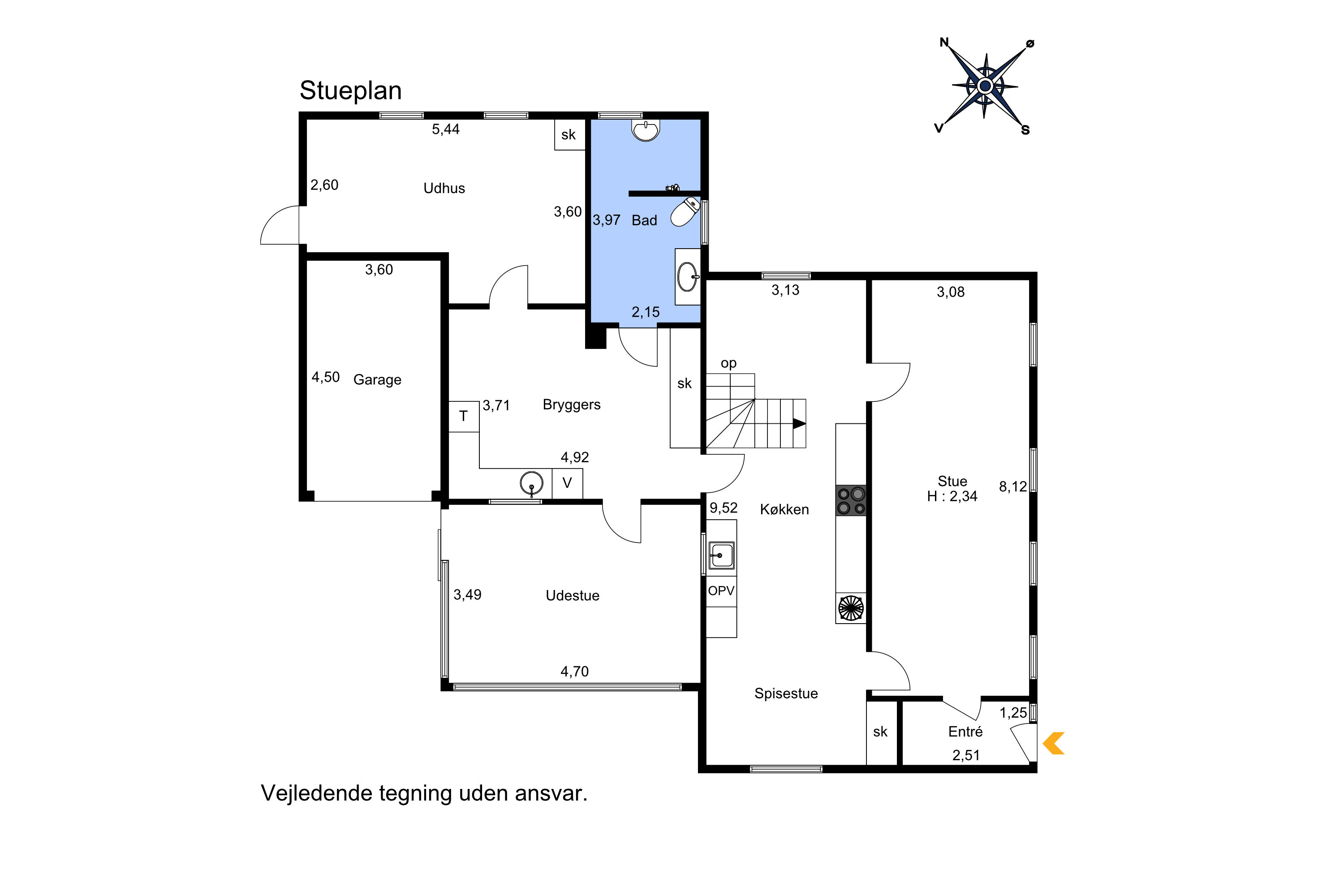 Plantegninger billede af Lindevej 3, Tullebølle, 5953 Tranekær