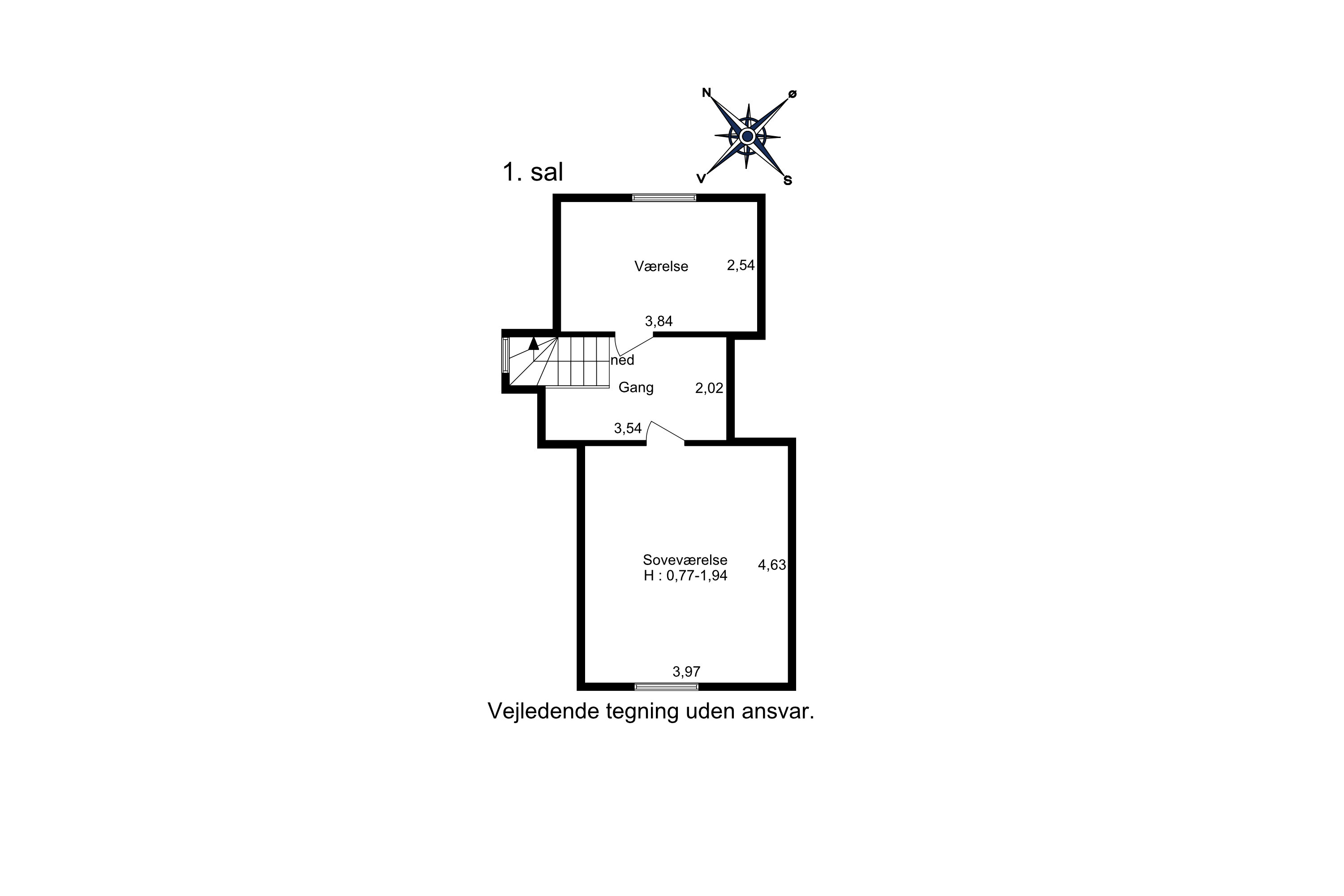 Plantegninger billede af Lindevej 3, Tullebølle, 5953 Tranekær