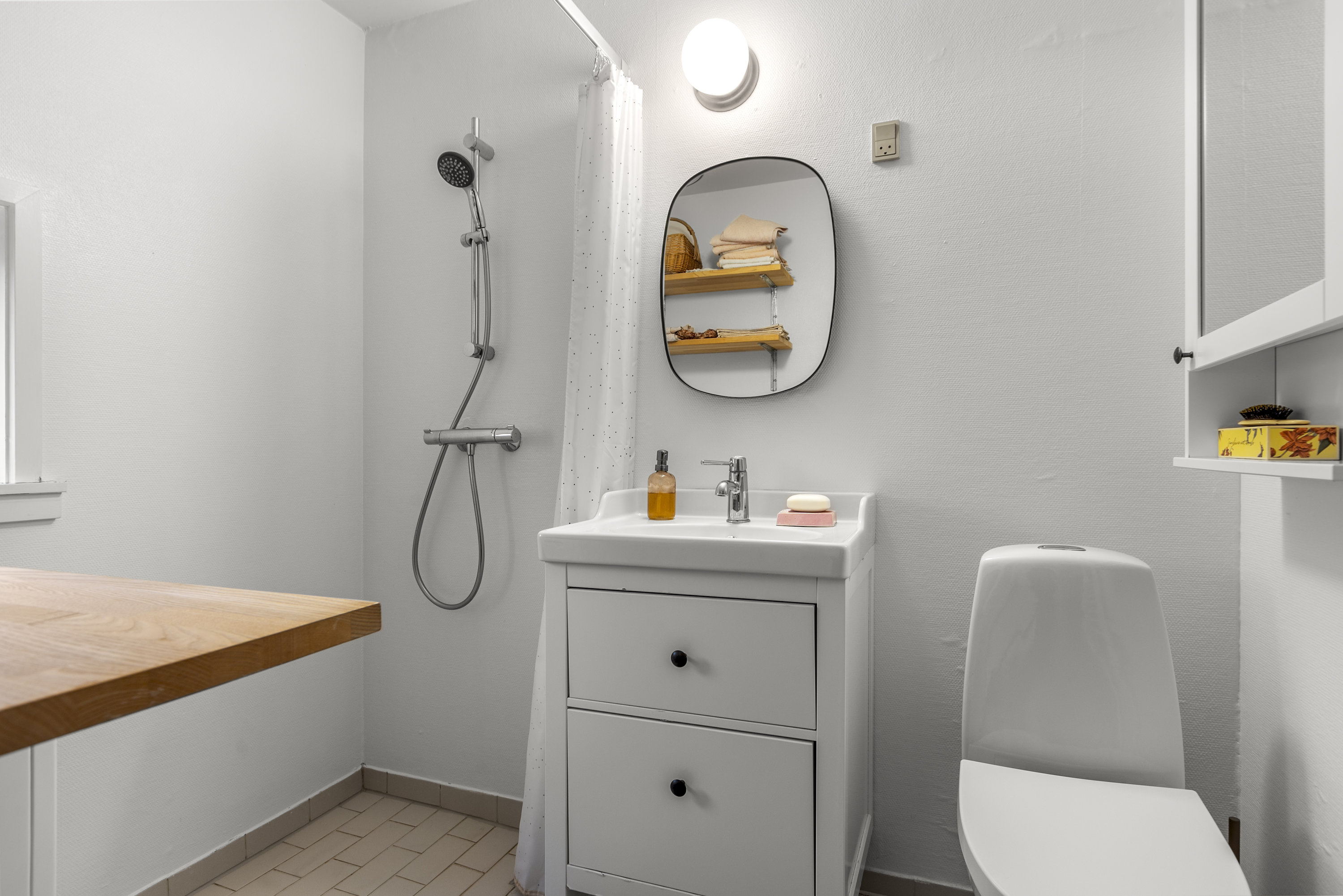 Fremhævet badeværelse billede i fuldskærmstilstand. Billede af Bakkevænget 12, 4180 Sorø