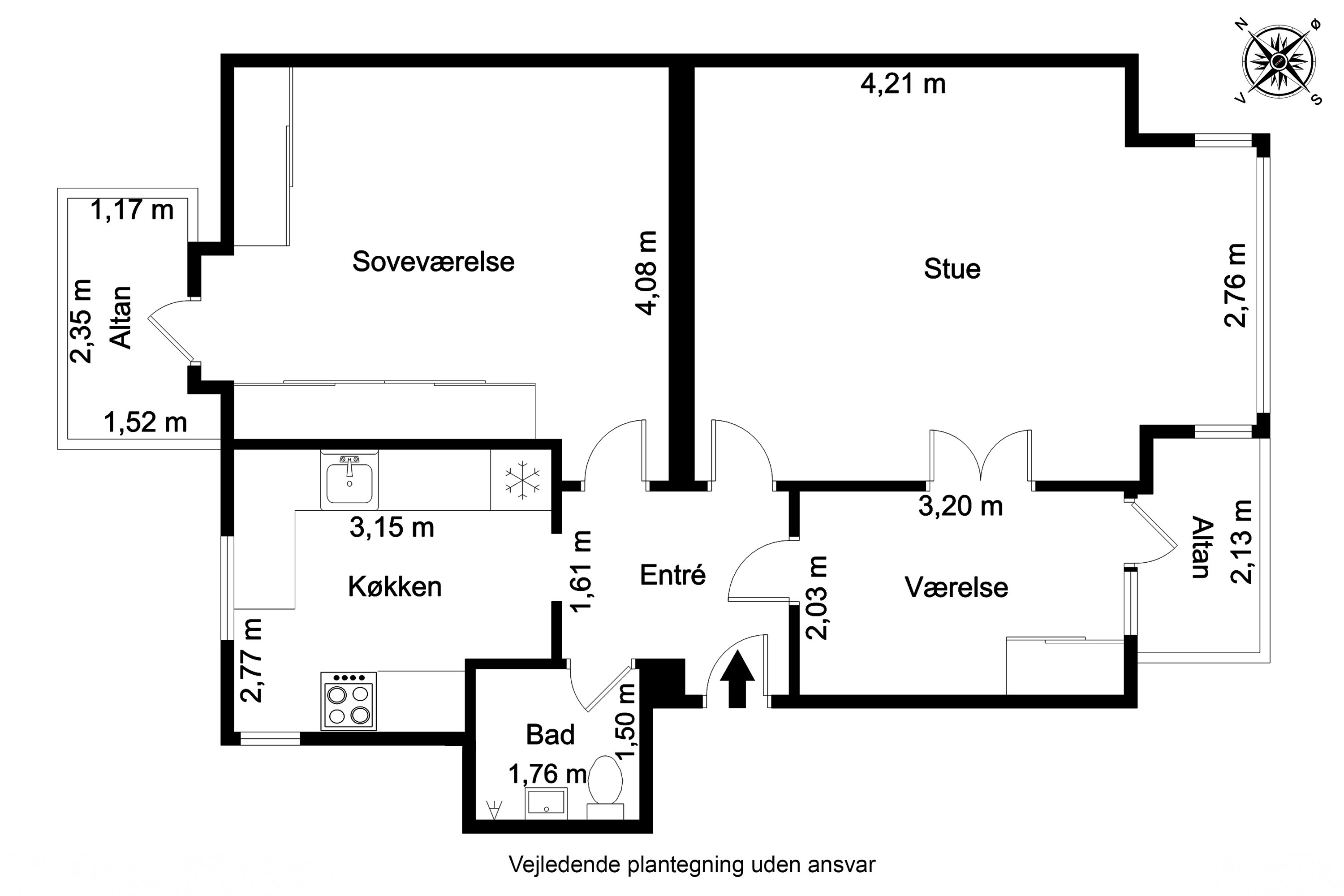 Plantegninger billede af Reventlowsvej 54, 2. th., 5000 Odense C