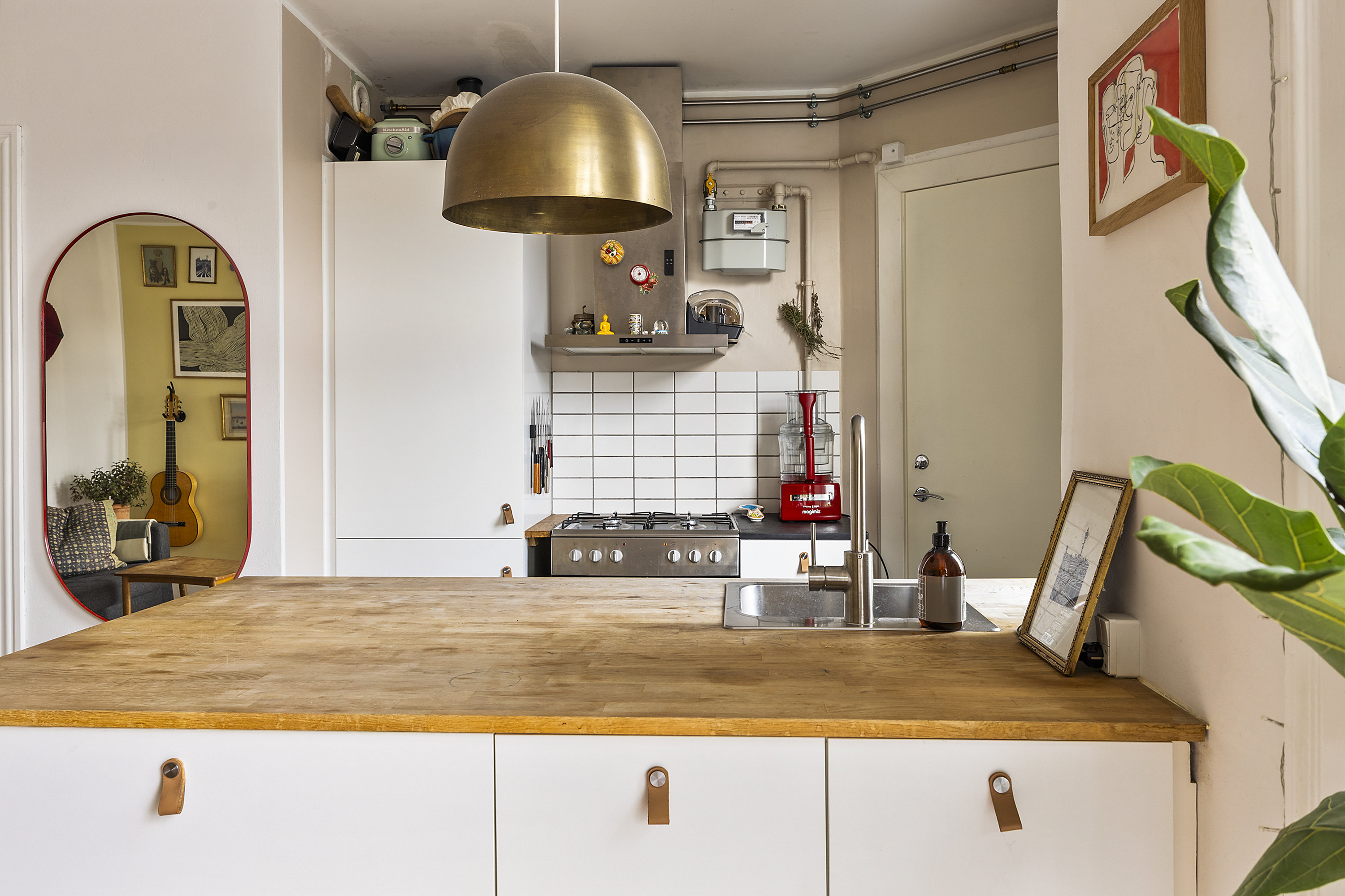 Fremhævet køkken billede i fuldskærmstilstand. Billede af Egegade 10, 5. th., 2200 København N