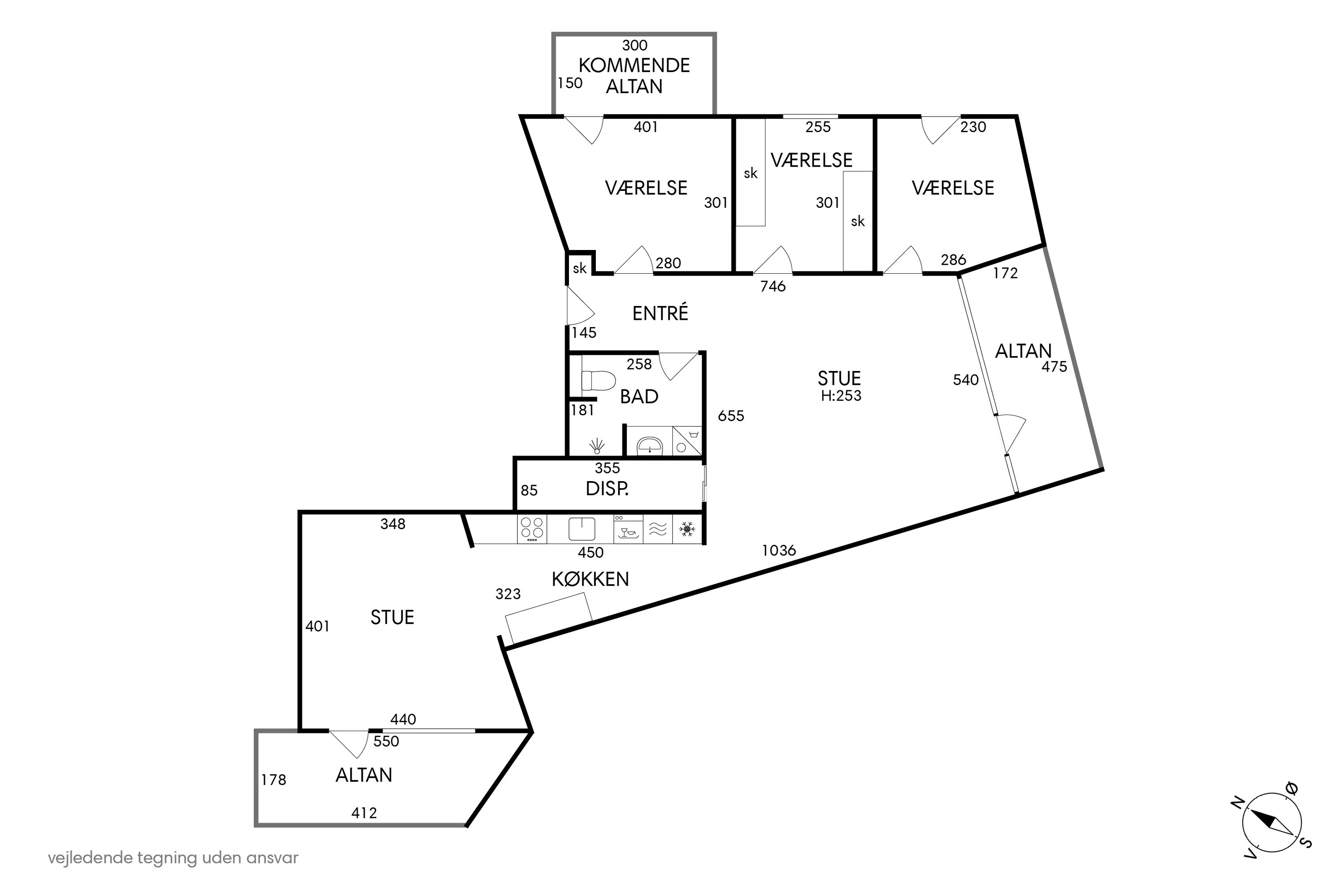 Plantegninger billede af Margretheholmsvej 64, 6. tv., 1432 København K