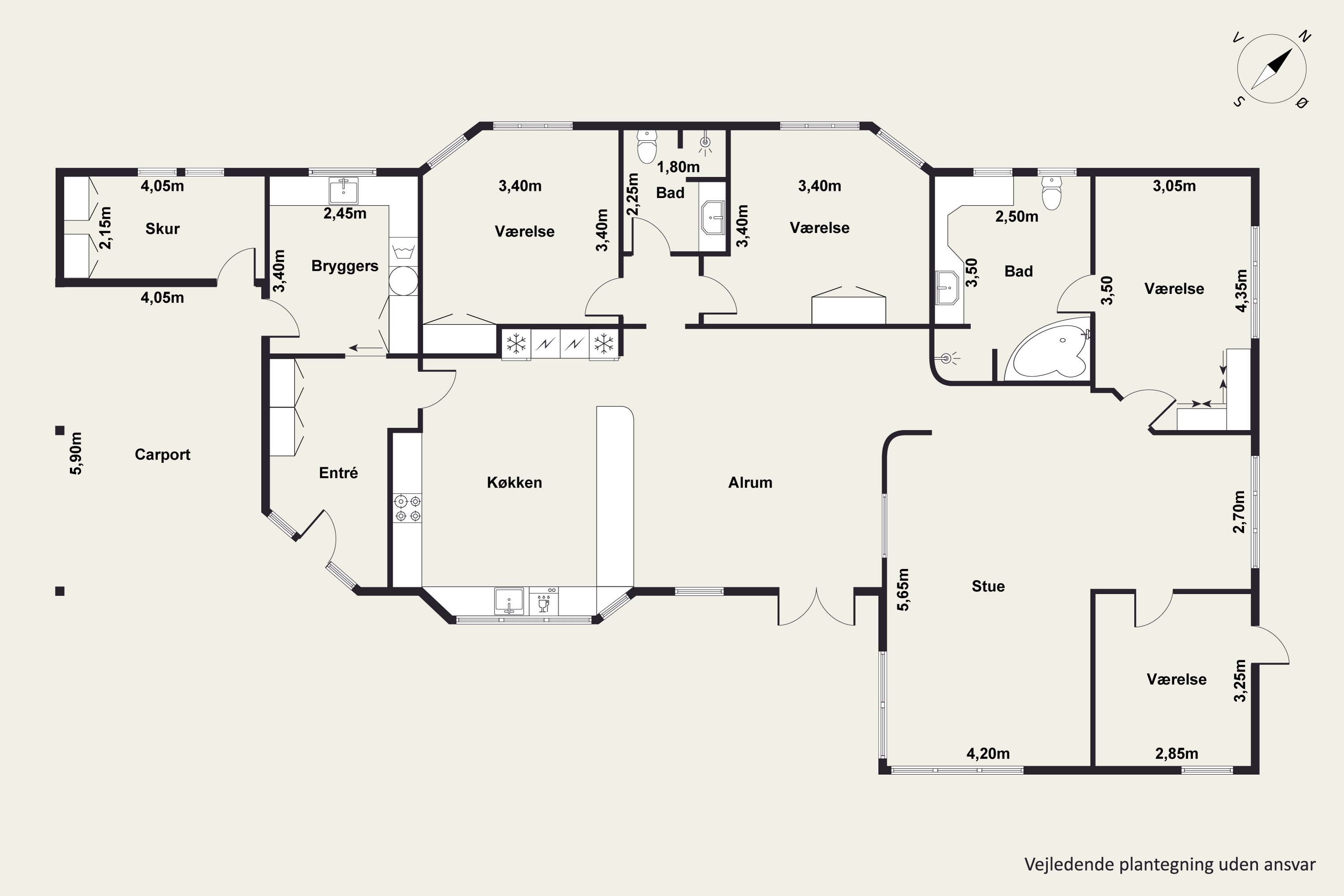 Plantegninger billede af Pinjelunden 15, 8960 Randers SØ