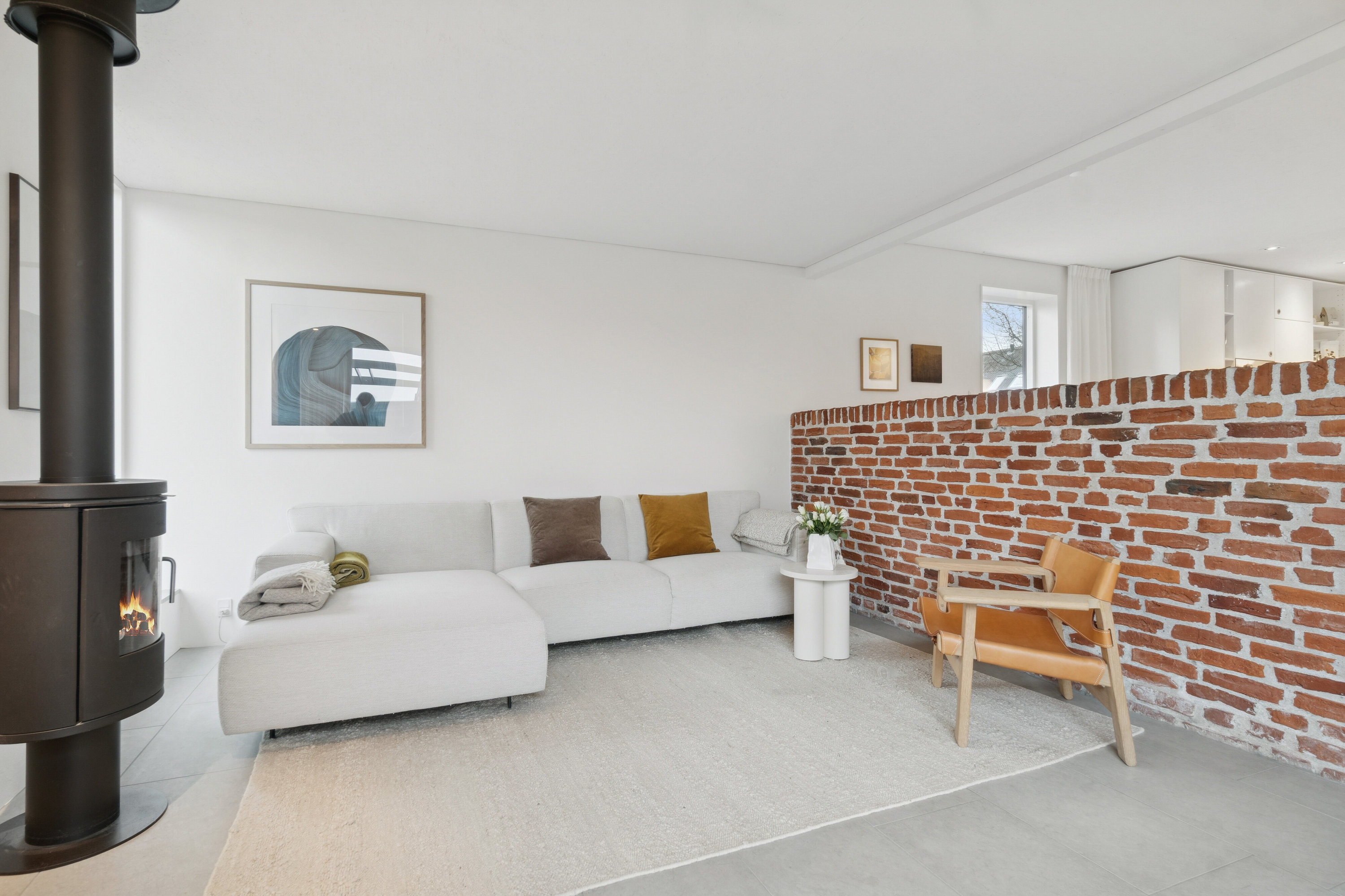 Fremhævet stue billede i fuldskærmstilstand. Billede af Eghovedvej 57, 8340 Malling