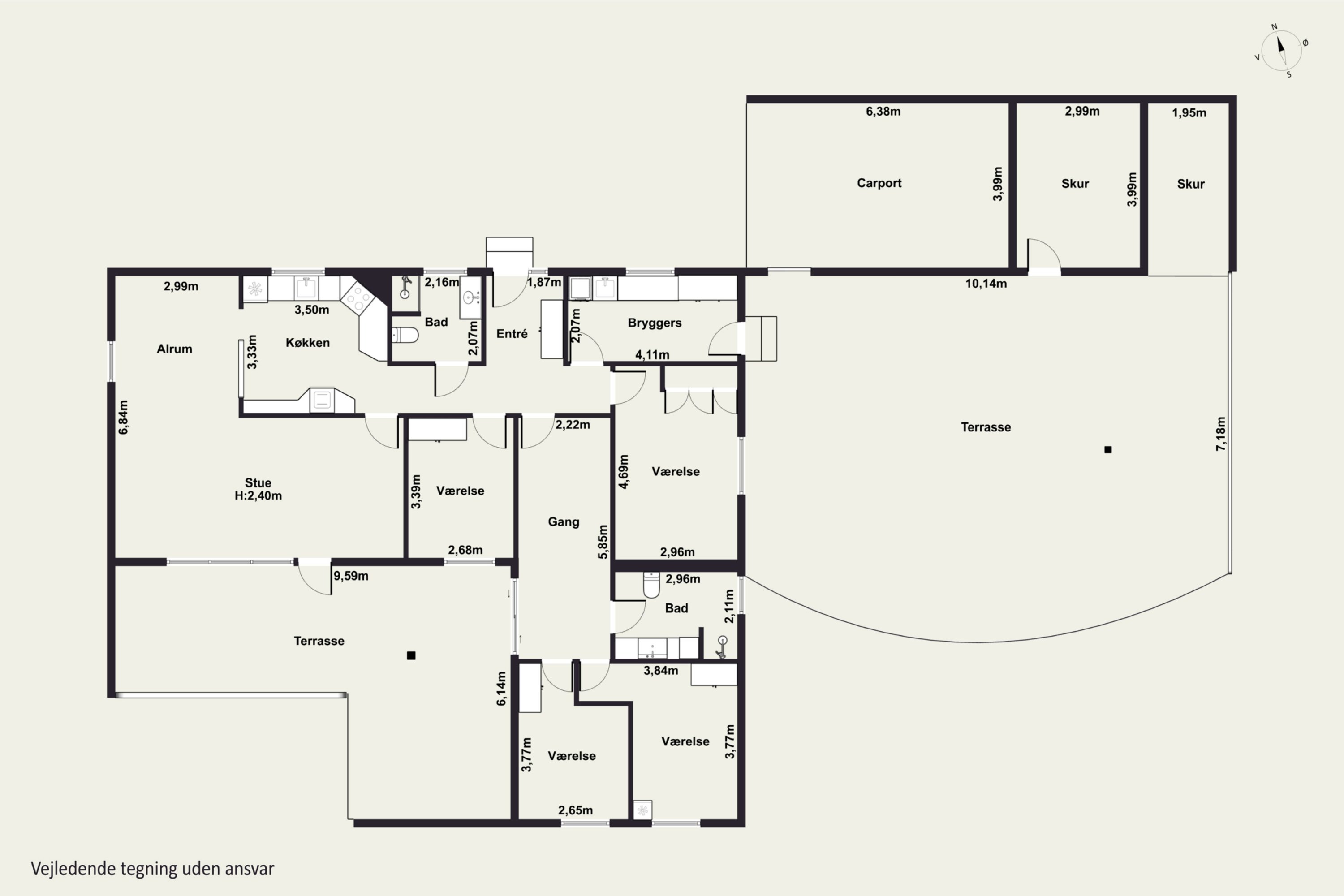 Plantegninger billede af Agervej 3, 4400 Kalundborg